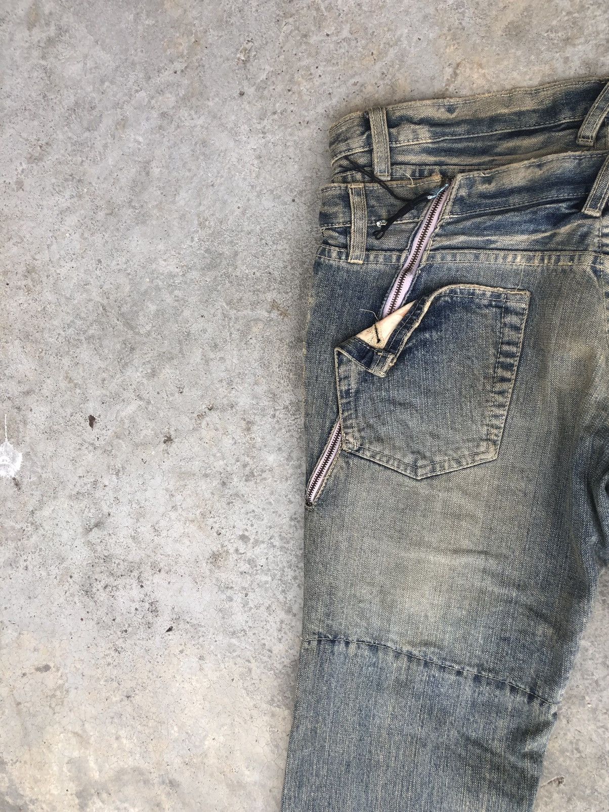 PPFM PPFM Double Waist Distressed Jeans Size US 32 / EU 48 - 14 Thumbnail