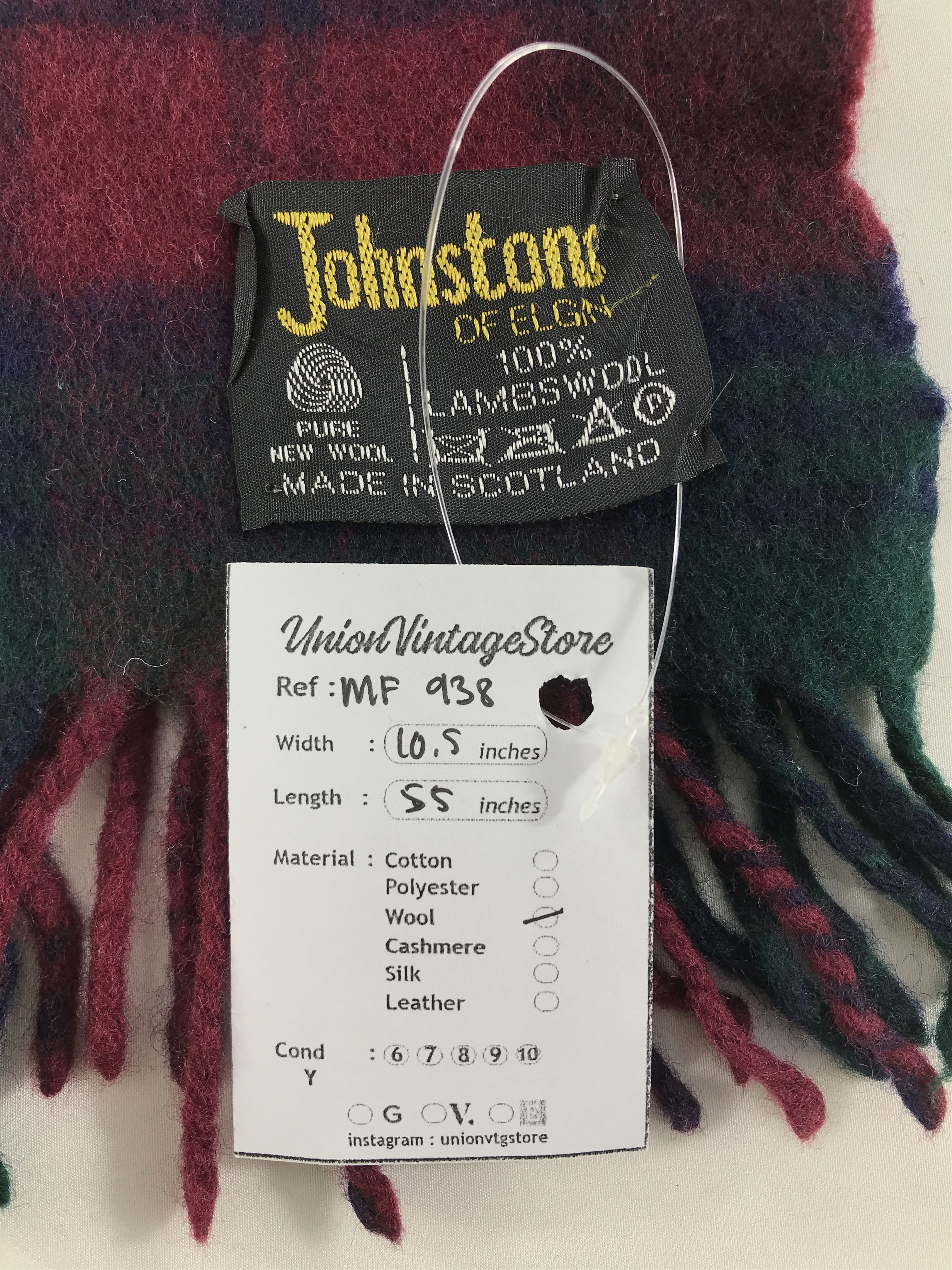Johnstons Of Elgin Vintage Johnstons of Elgin Scarf/Muffler/Neckwear MF938 Size ONE SIZE - 4 Thumbnail