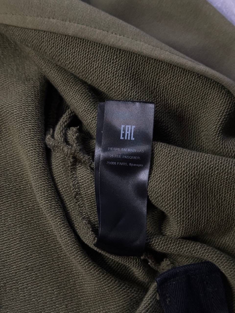 Balmain Balmain Paris Men’s Zip Hoodie Olive Green Luxury Biker Size US S / EU 44-46 / 1 - 16 Thumbnail