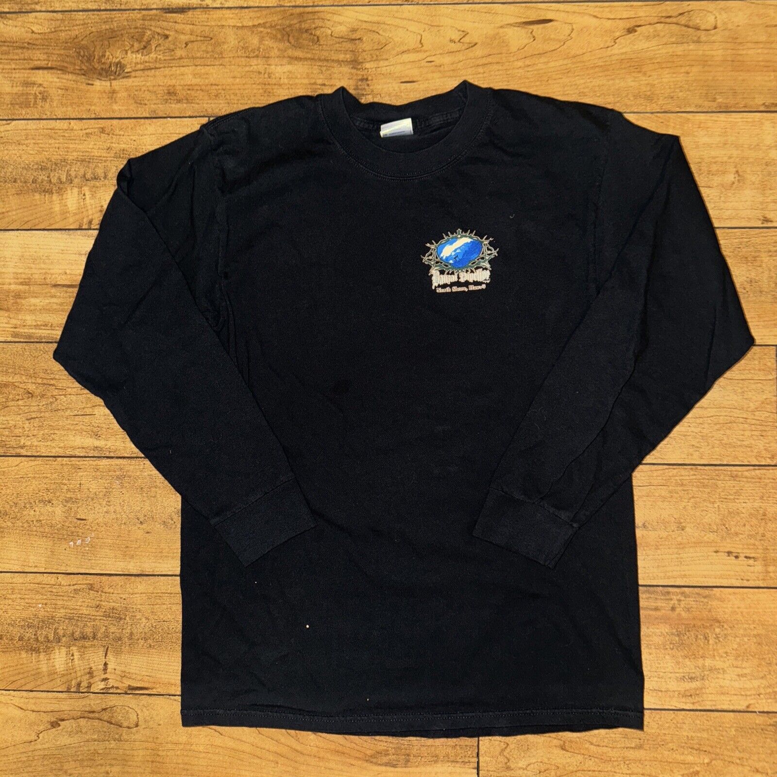 Band Tees × Vintage North Shore Hawaii Long Sleeve Shirt Black Medium 18x22 Size US M / EU 48-50 / 2 - 3 Thumbnail
