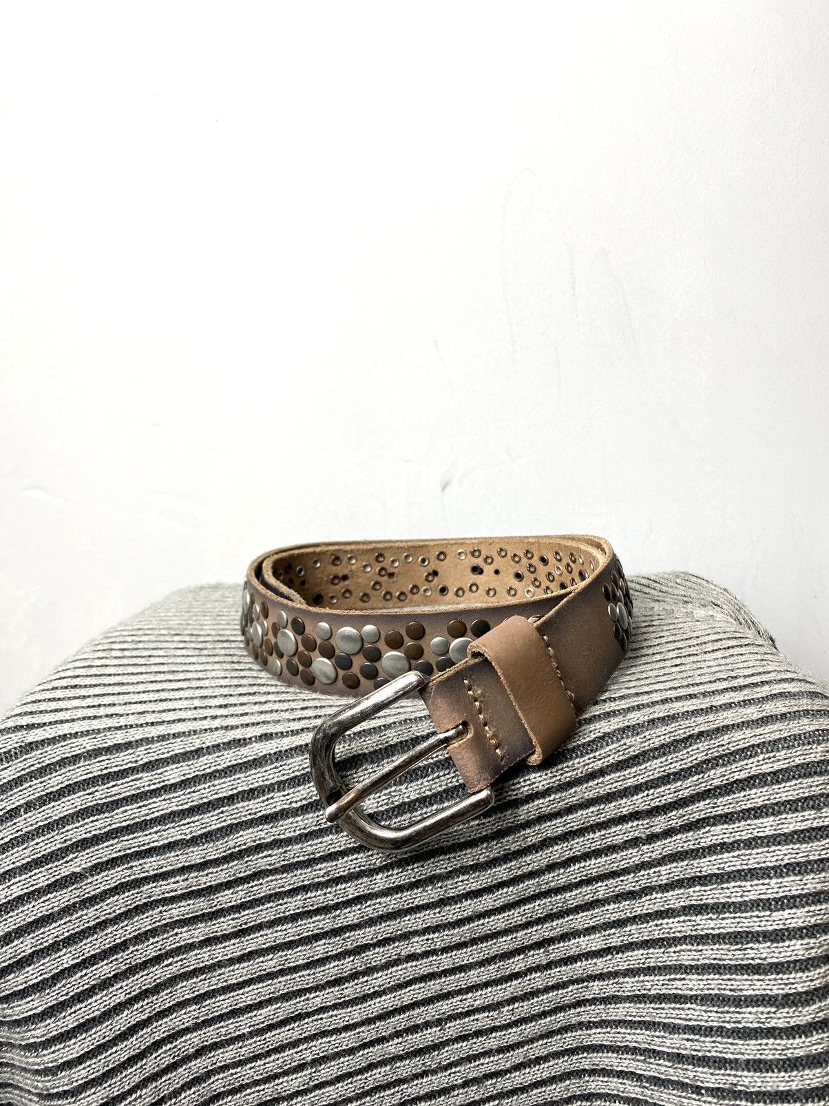 Vintage Vintage Leather Metal Belt Drip Hysterical Glamour Size ONE SIZE - 2 Thumbnail