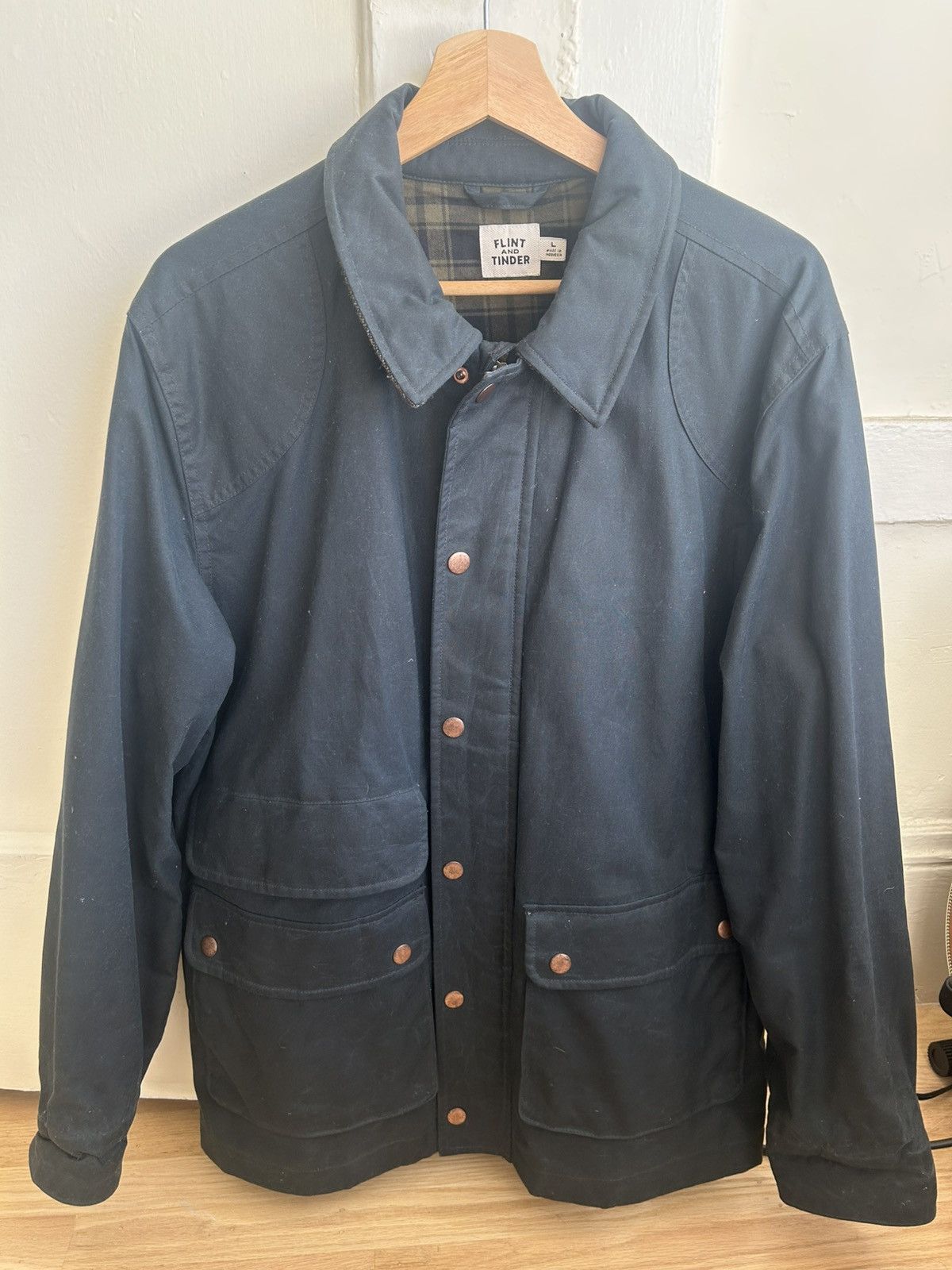 Flint And Tinder Waxed Hudson Jacket Size US L / EU 52-54 / 3 - 1 Thumbnail