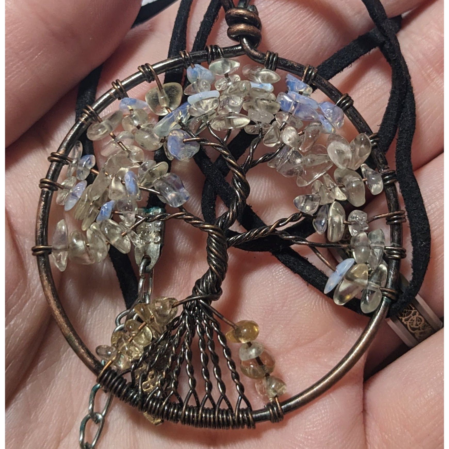 Other Moonstone Chip Tree Of Life Pendant Necklace Size ONE SIZE - 10 Thumbnail