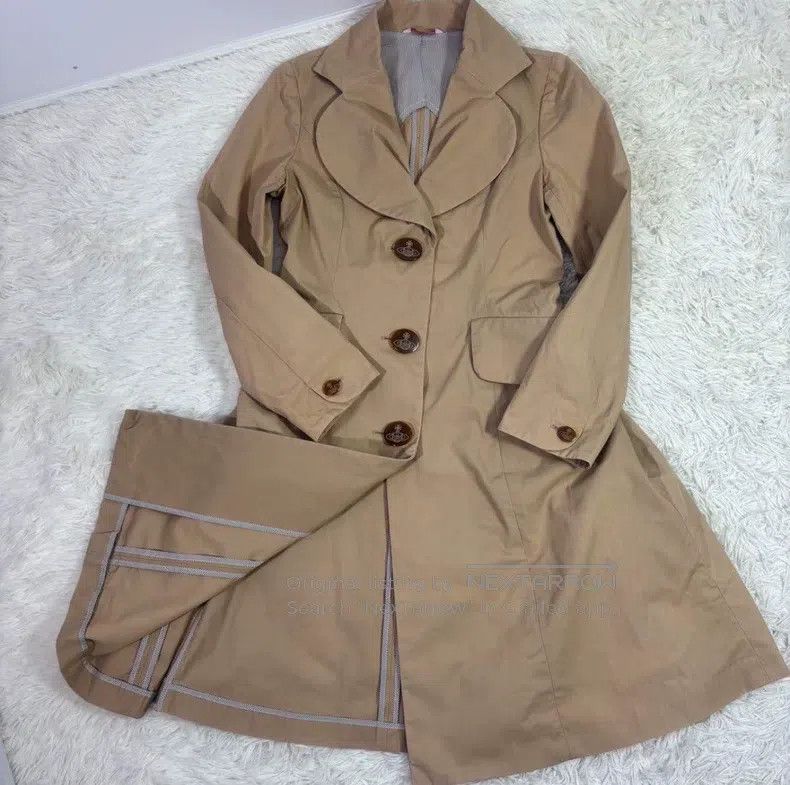 Vivienne Westwood Vivienne Westwood Heart-shaped collar trench coat Size L / US 10 / IT 46 - 3 Thumbnail