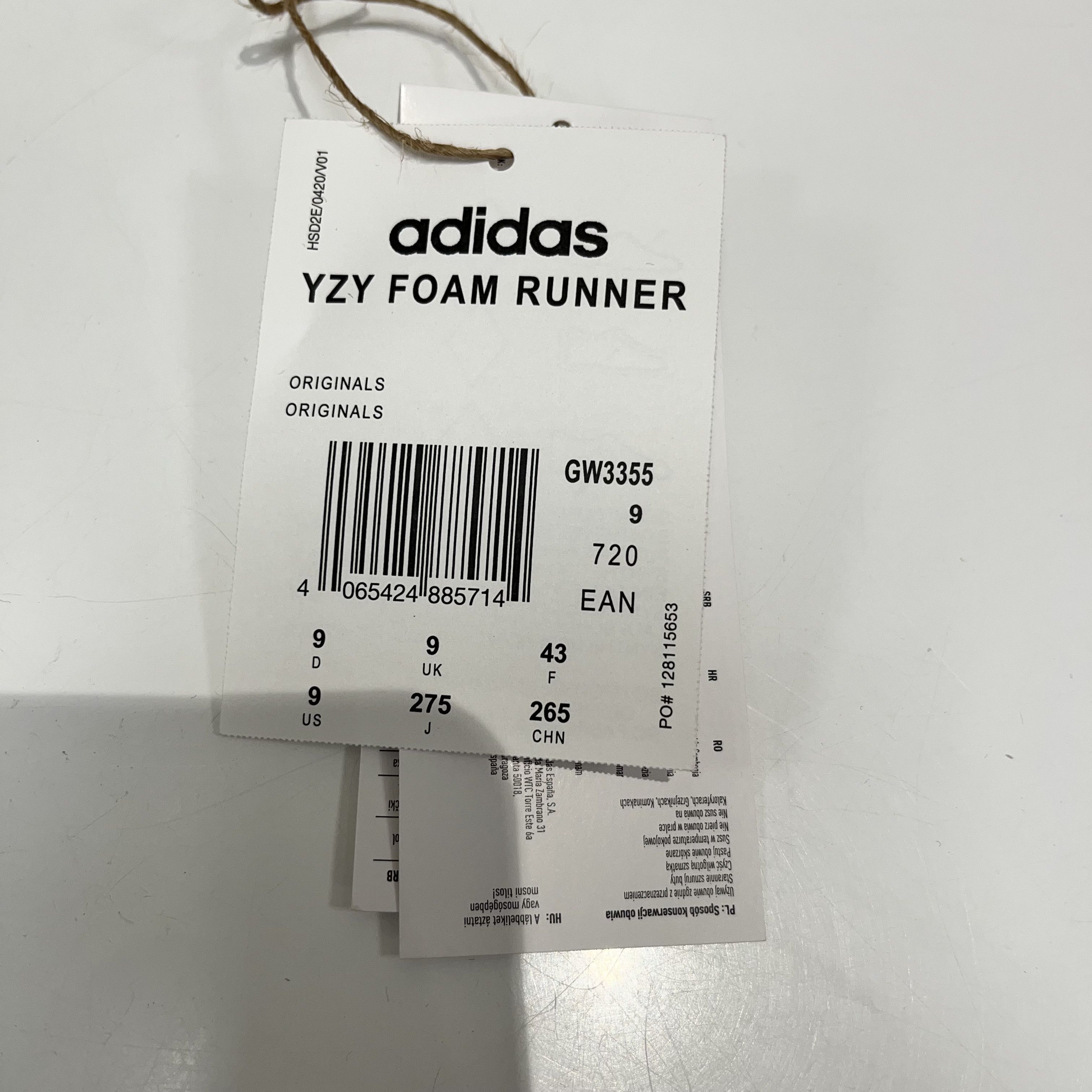 Adidas Adidas Yeezy Foam RNNR MX Vermillion Size US 9 / EU 42 - 15 Thumbnail