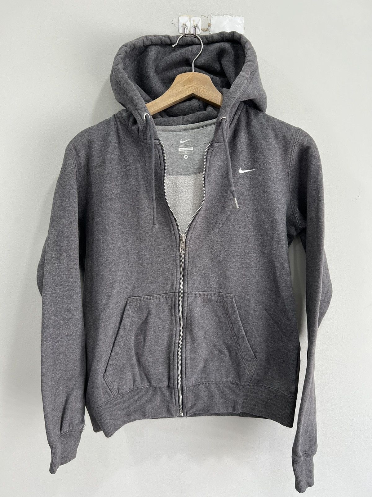 Nike Vintage Y2k Womens Nike Hoodie Sweater Zip Up Swoosh Check Size M / US 6-8 / IT 42-44 - 1 Thumbnail
