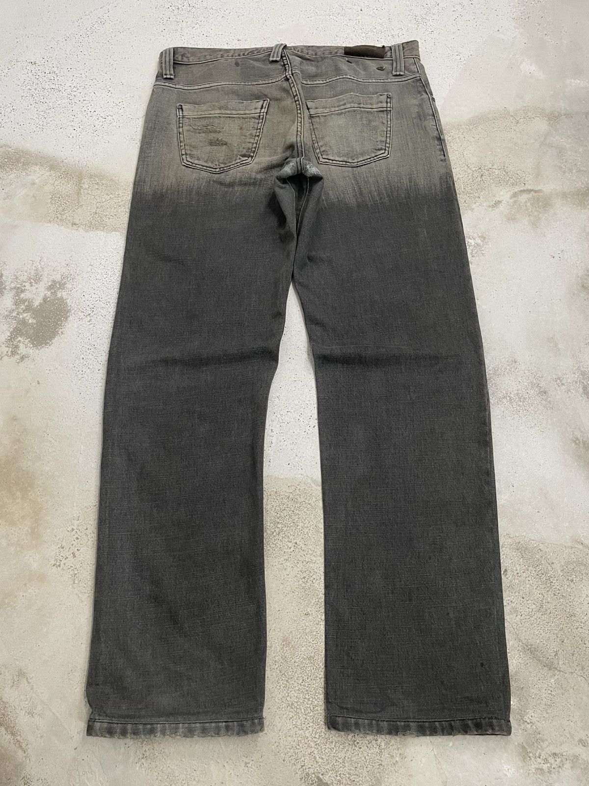 Emporio Armani Emperio Armani Distress Repaired Two Tone Denim Buttonfly Size US 35 - 2 Thumbnail