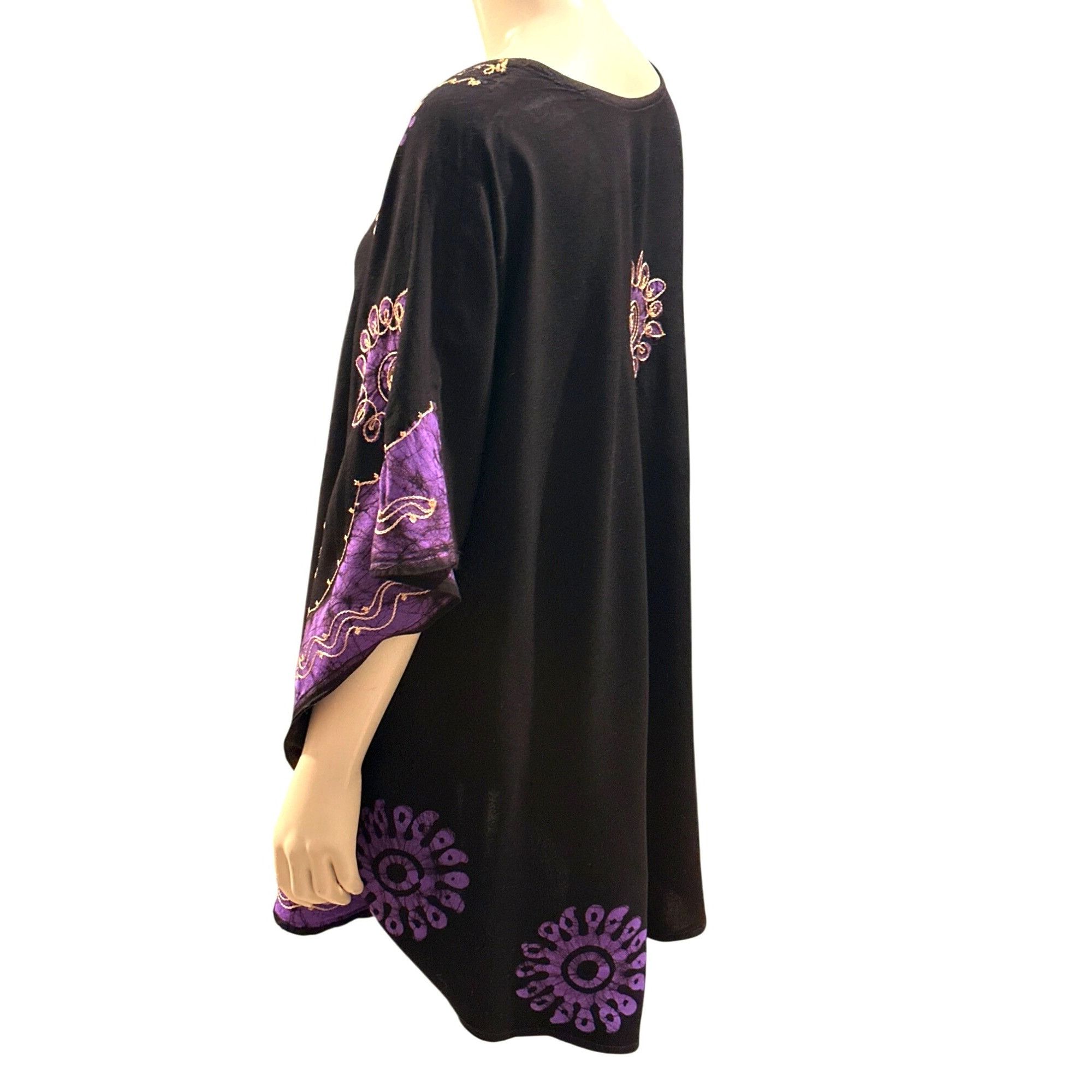 Other CCC Look Feel Like a Bohemian Goddess Black Purple Gold Embr Size ONE SIZE - 2 Thumbnail