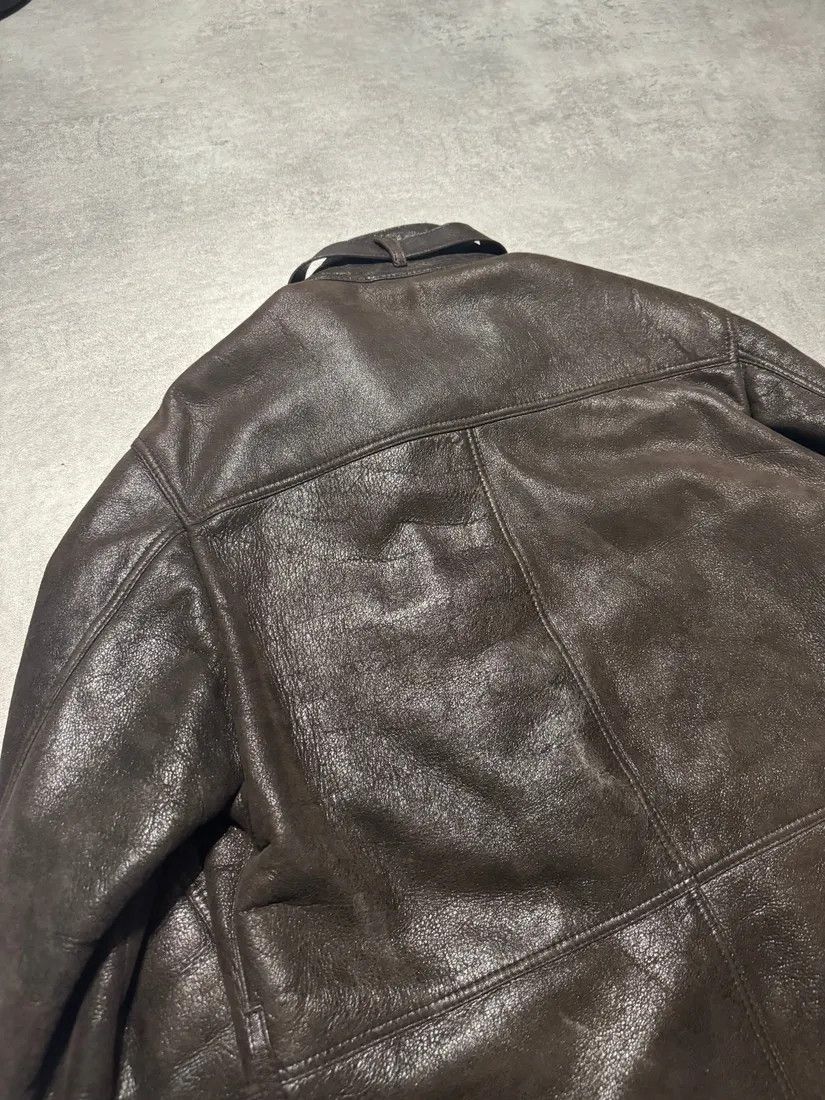 Prada × Vintage 2000s Prada Imperialist Fur Brown Leather Jacket Size US M / EU 48-50 / 2 - 7 Thumbnail
