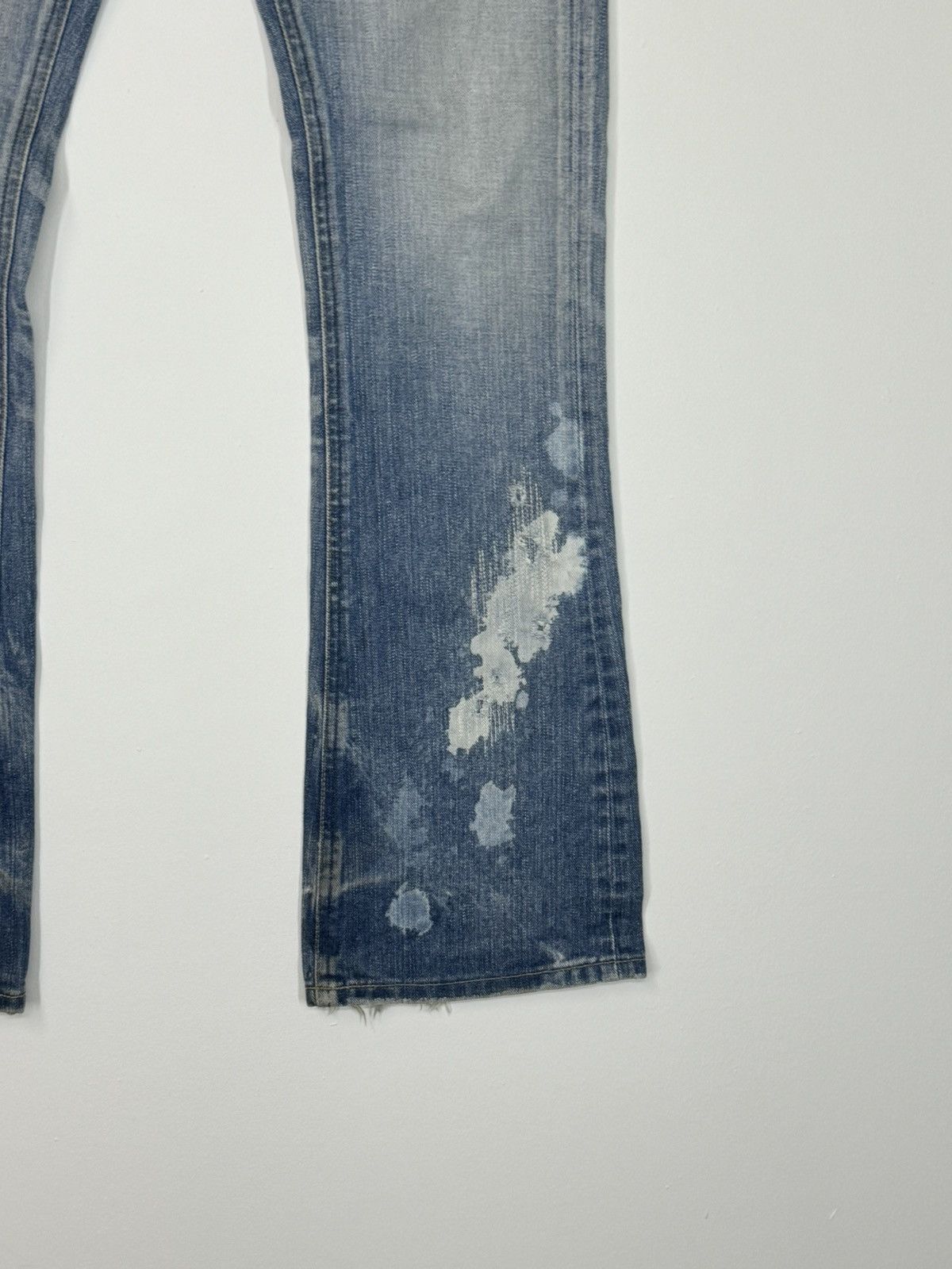 If Six Was Nine × Lee × Vintage Flare Lee Raider Muddy Acid Wash Boot Cut Style Denim Size US 29 - 9 Thumbnail