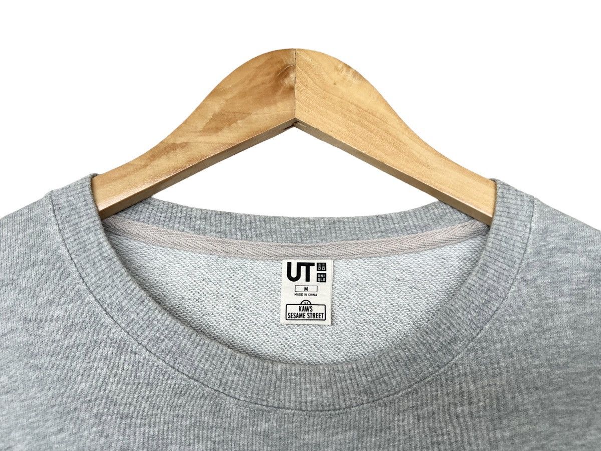 Japanese Brand × Kaws × Uniqlo Uniqlo Kaws Sesame Street Grey Sweatshirt Size US M / EU 48-50 / 2 - 7 Thumbnail