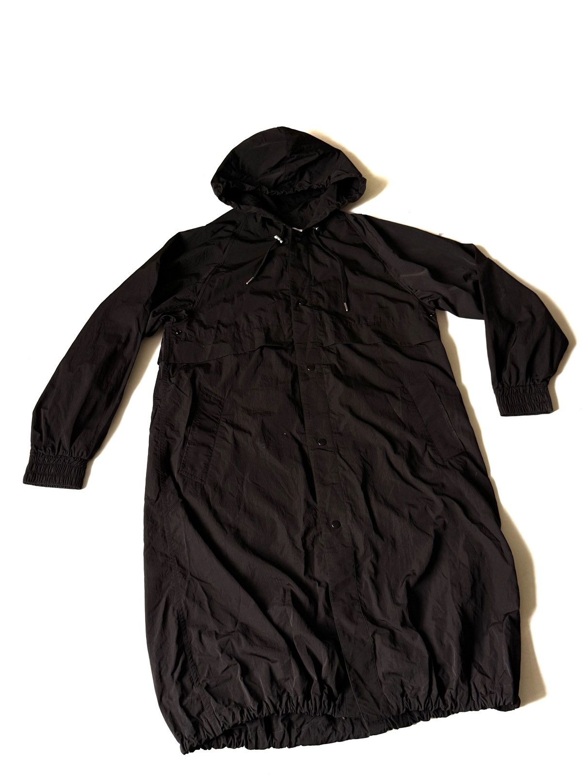 AMI Ami Men Black Windbreaker Parka Jacket S Hooded Minimalism Size US S / EU 44-46 / 1 - 1 Thumbnail