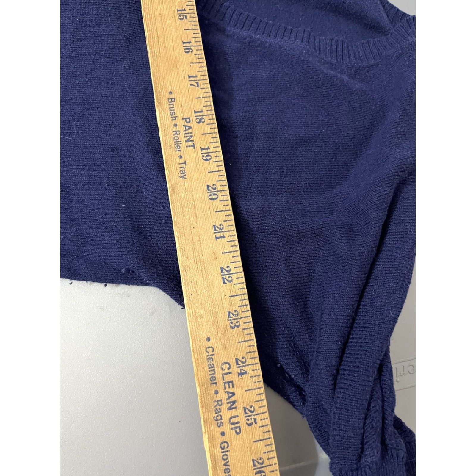 Gap Gap Cashmere Blend Sweater Women's Medium Blue Vneck Long Sleeve Lightweight Size M / US 6-8 / IT 42-44 - 6 Thumbnail