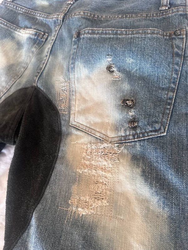 If Six Was Nine If Six Was Nine mudmax pierced denim shorts Size US 28 / EU 44 - 6 Thumbnail