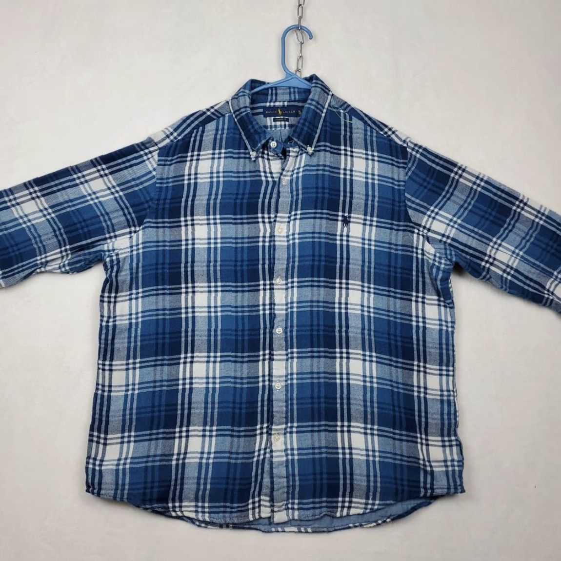 Ralph Lauren Ralph Lauren Shirt Mens XL Blue Plaid Flannel Classic Fit Button-Down Preppy Embroidered Casual Shirt Size US XL / EU 56 / 4 - 4 Thumbnail