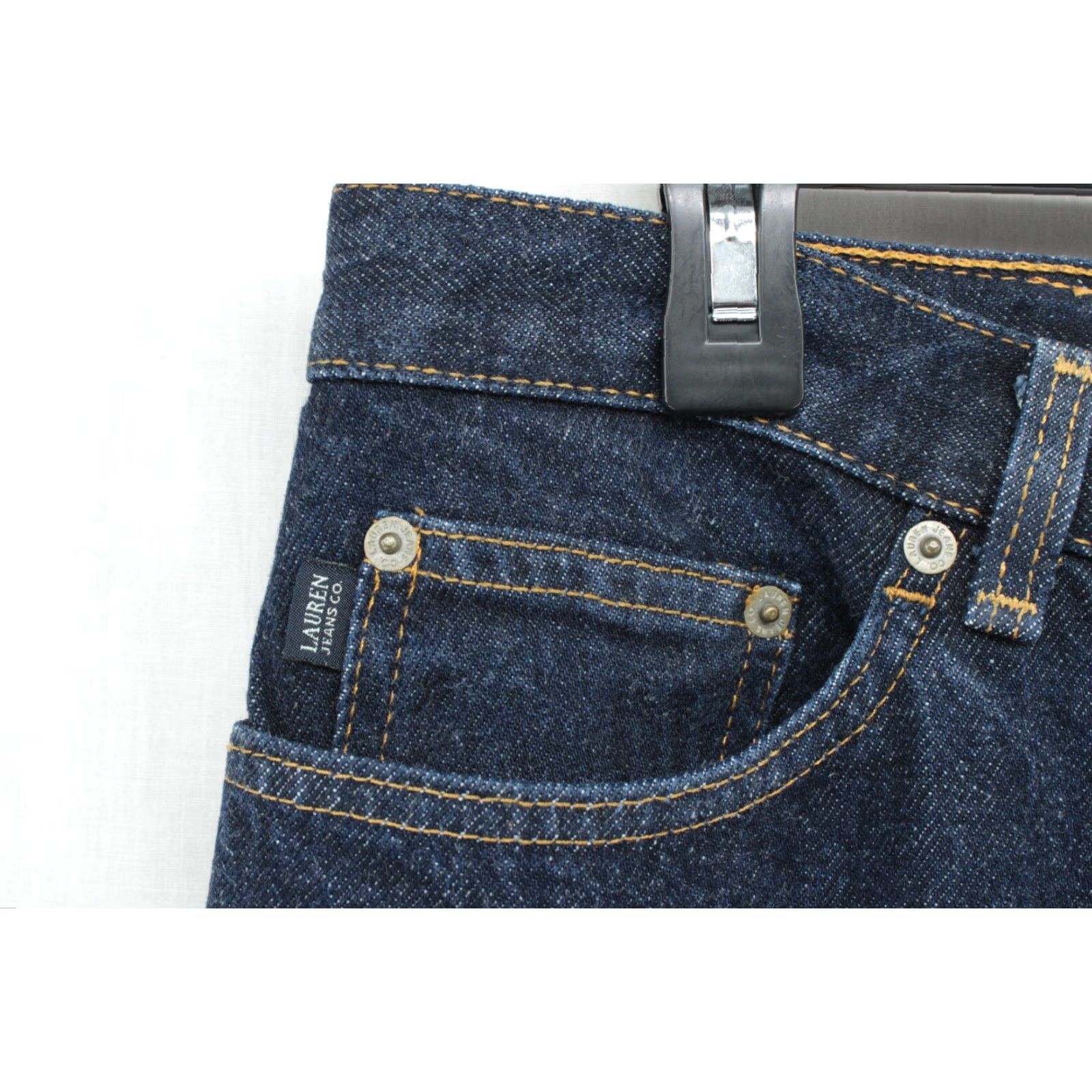 Ralph Lauren VINTAGE Lauren Jeans Co. Women's 12 Blue LRL Ralph Lauren Denim Stright Leg 5769 Jeans Size 34" / US 12 / IT 48 - 2 Thumbnail
