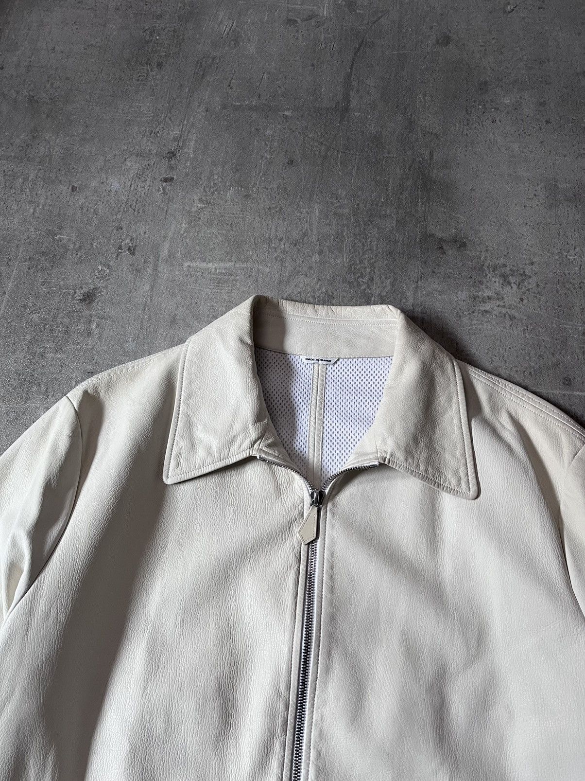 Hermes Hermes white leather jacket very light Size US L / EU 52-54 / 3 - 4 Thumbnail