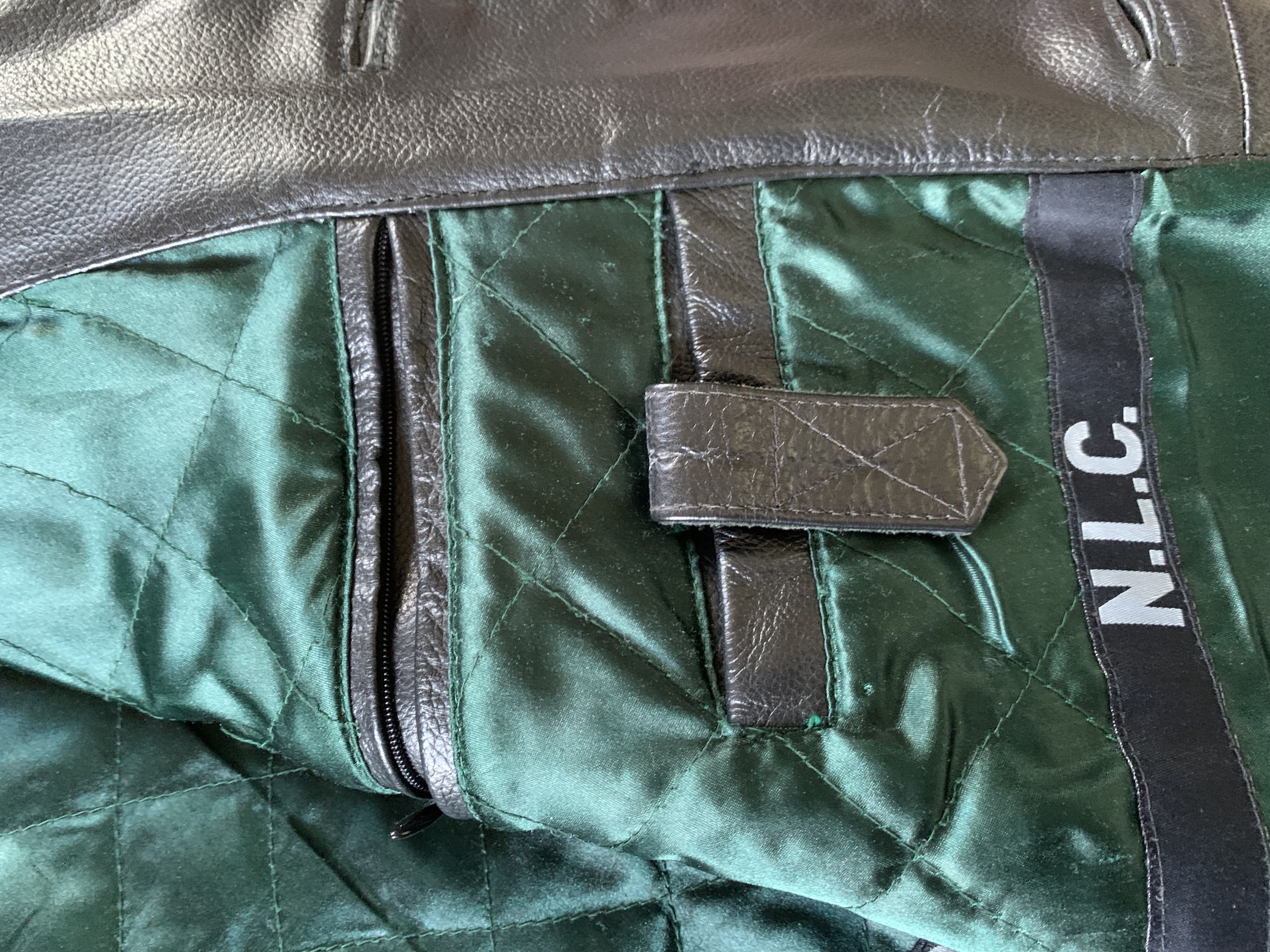 Genuine Leather × Vintage NLC Vintage Leather Pocket Jacket Size US M / EU 48-50 / 2 - 9 Thumbnail
