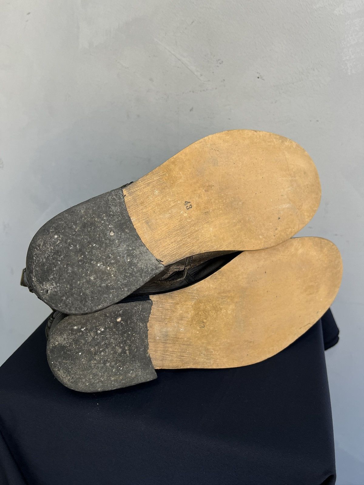 MoMA Avant garde CCP style leather platform bots opium style Size US 10 / EU 43 - 10 Thumbnail