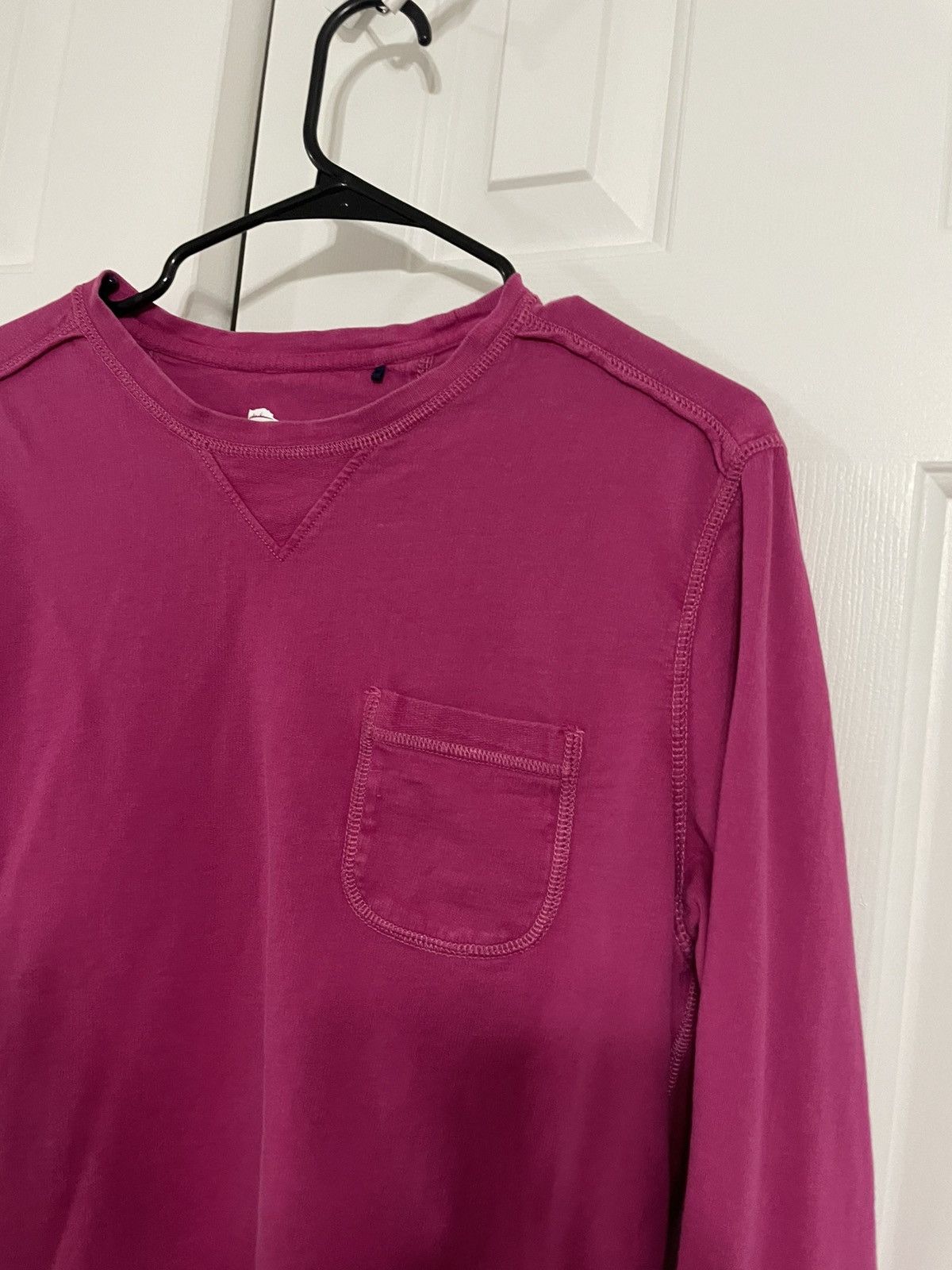 Tommy Bahama Long Sleeve Crew Neck Shirt Garment Dye Fuchsia Magenta Size US S / EU 44-46 / 1 - 2 Thumbnail