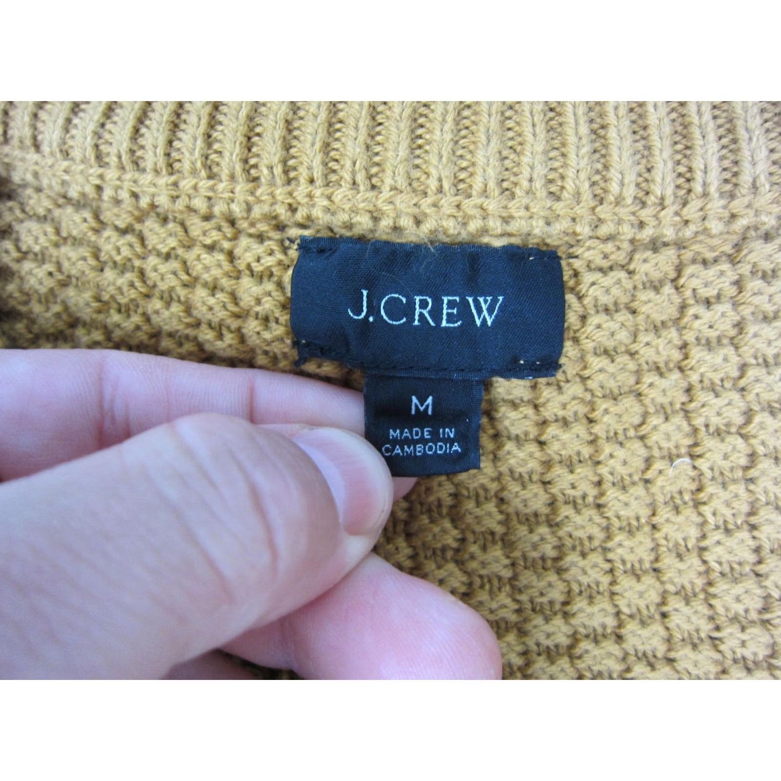 J.Crew J.CREW Sweater Mens M Gold Crew Neck Knit Pullover Regular Fit Wool Cotton City Classic 90s? Size US M / EU 48-50 / 2 - 3 Thumbnail