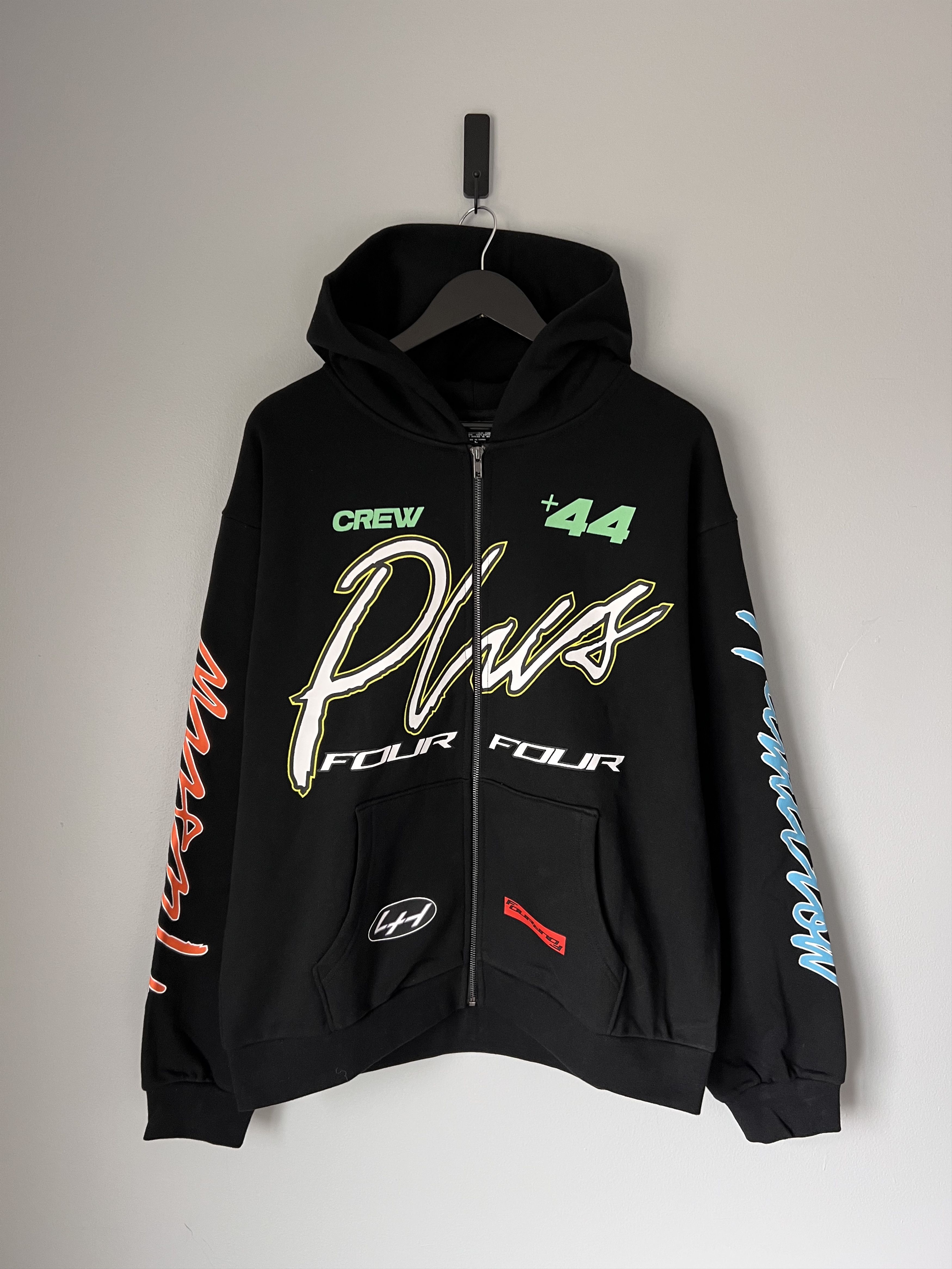 +44 +44 Lewis Hamilton Austin Moto Zip Up Hoodie in Black Size US L / EU 52-54 / 3 - 1 Thumbnail