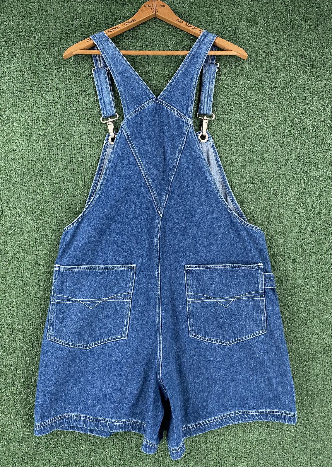 Other Vintage 90’s Adriana Sport Denim Jean Shortalls Womens Large Size 38" / US 16 / IT 52 - 7 Thumbnail