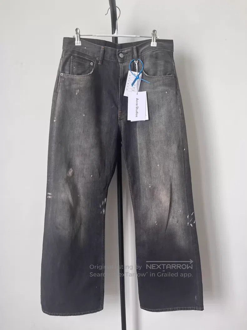 Acne Studios Acne Studios 1981 Washed Low Rise Wide Leg Design Denim Pa Size US 30 / EU 46 - 1 Thumbnail
