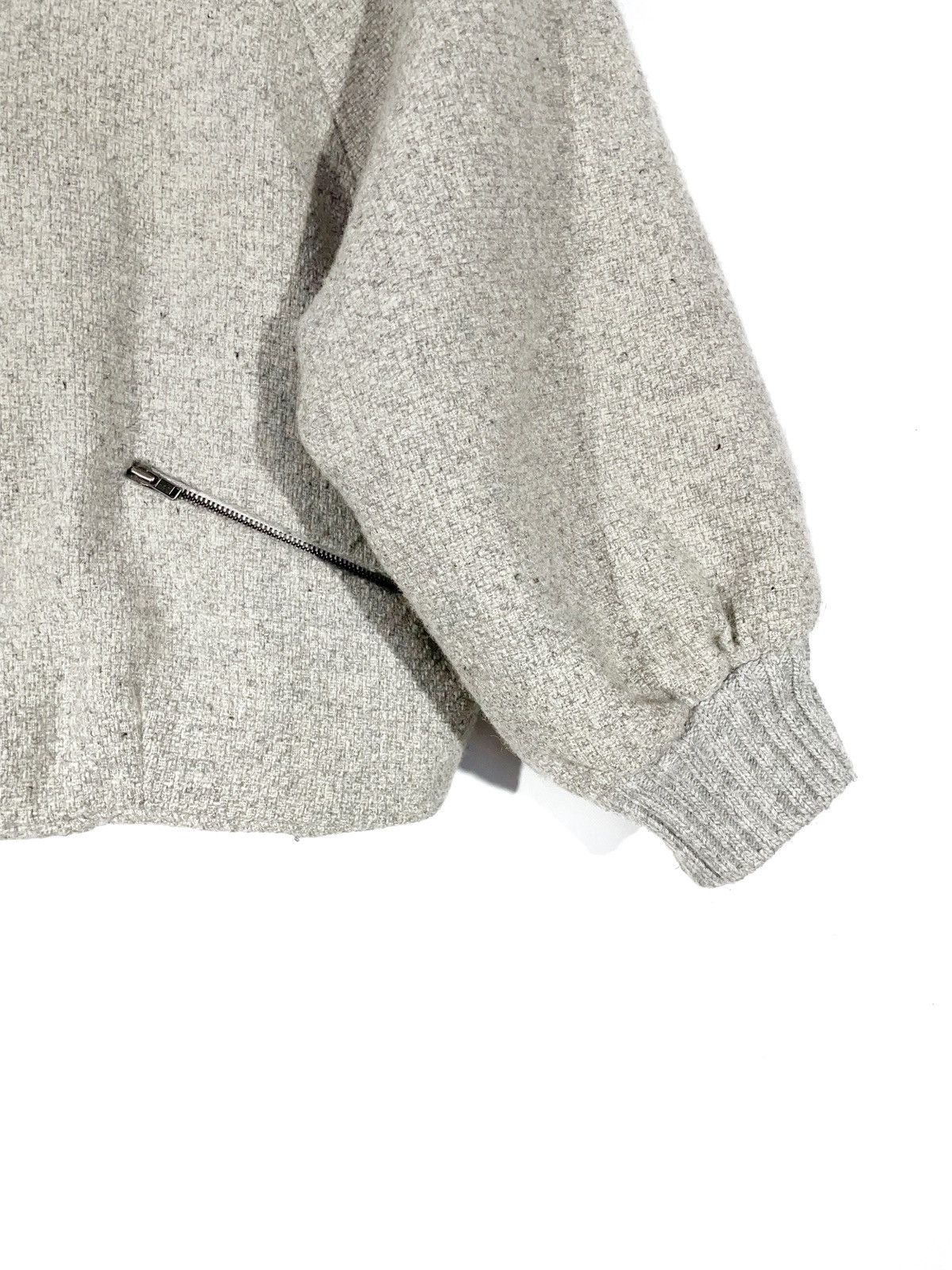 Chloe × Designer Chloe Bomber Wool Gray Jacket Made in France Junior Size XXS / US 00 / IT 34 - 3 Thumbnail