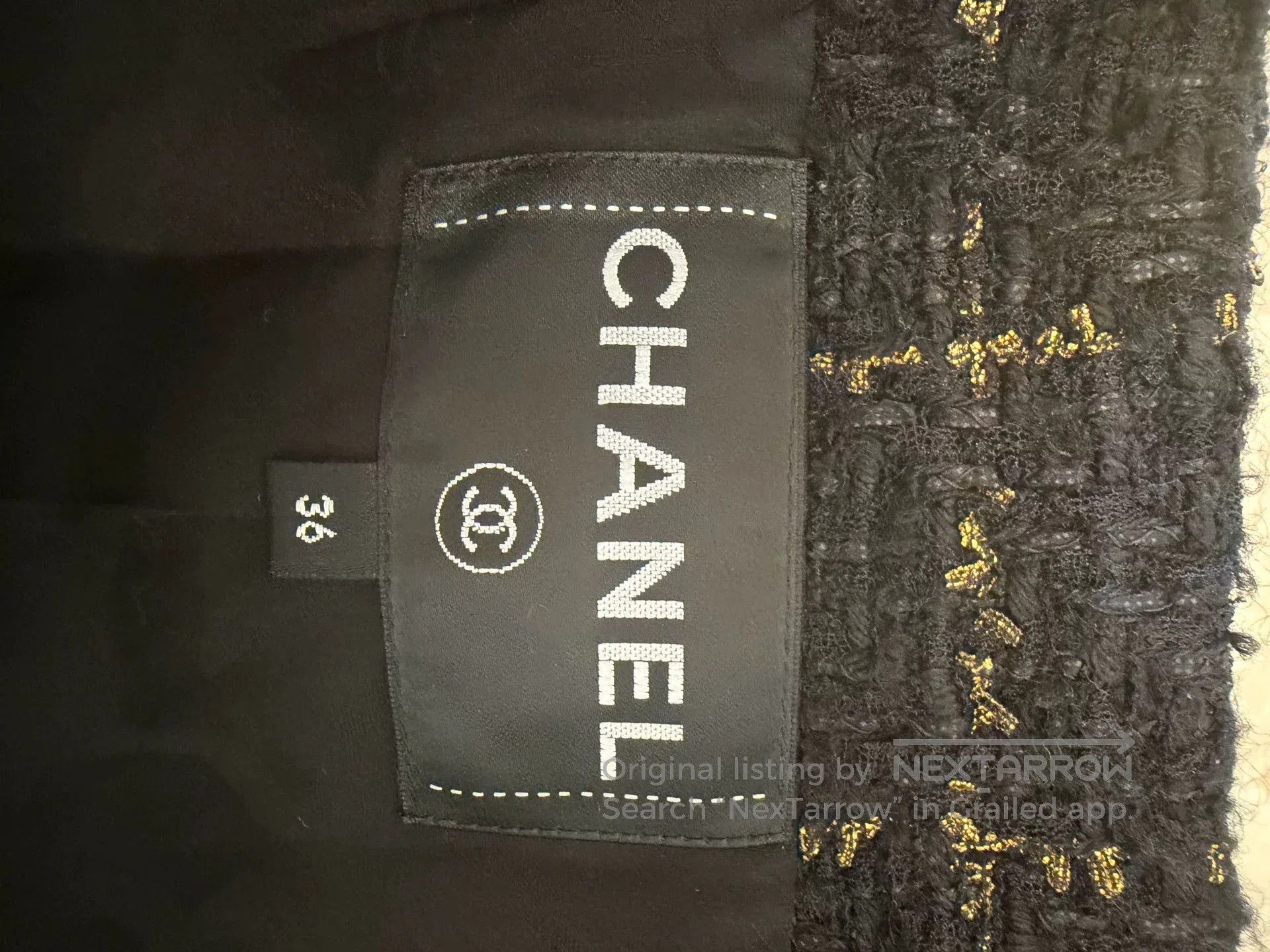 Chanel Chanel 2016 Black Gold Jacket Size 36. Size US S / EU 44-46 / 1 - 3 Thumbnail
