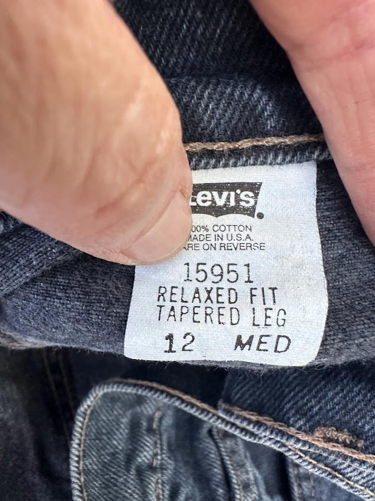 Other Levi’s 15951 Relaxed Taper Jeans USA 12 Medium Size 34" / US 12 / IT 48 - 4 Thumbnail