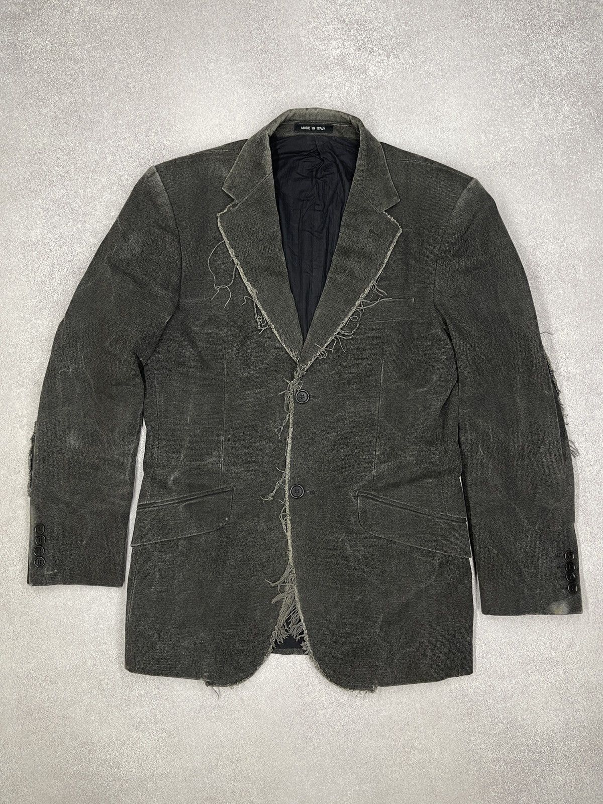 Allsaints Vintage AllSaints Avant Garde Blazer Grey Italy Brunswick Size 46R - 2 Thumbnail