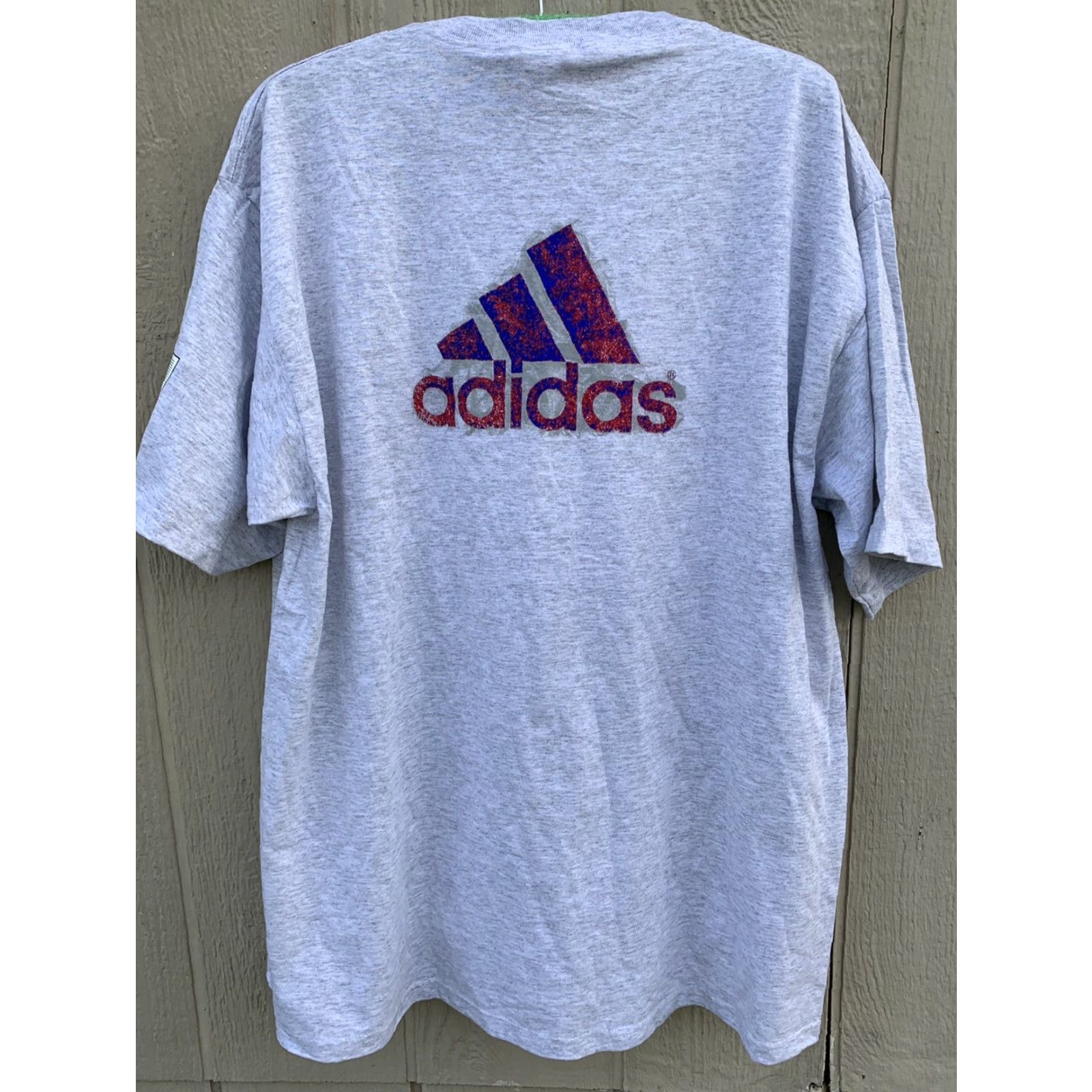 Adidas VINTAGE adidas T-Shirt Foot Locker CROSS COUNTRY CHAMPIONSHIPS 1996 XL Gray Heather Crew Neck Short Sleeve Men Logo 90s Sports USA Size US XL / EU 56 / 4 - 5 Thumbnail