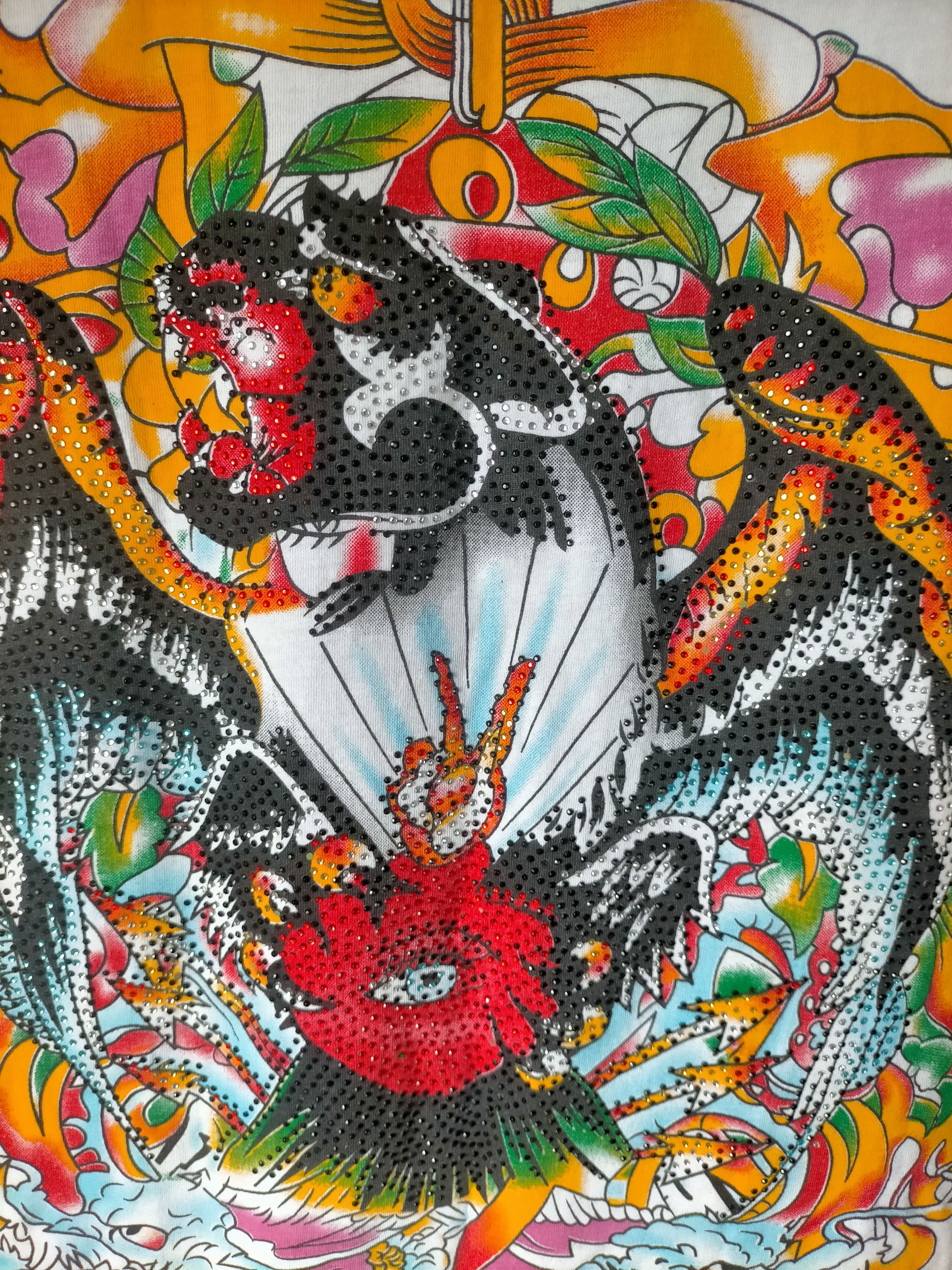 Ed Hardy Ed Hardy By Christian Audigier White T-shirt Size US XL / EU 56 / 4 - 5 Thumbnail