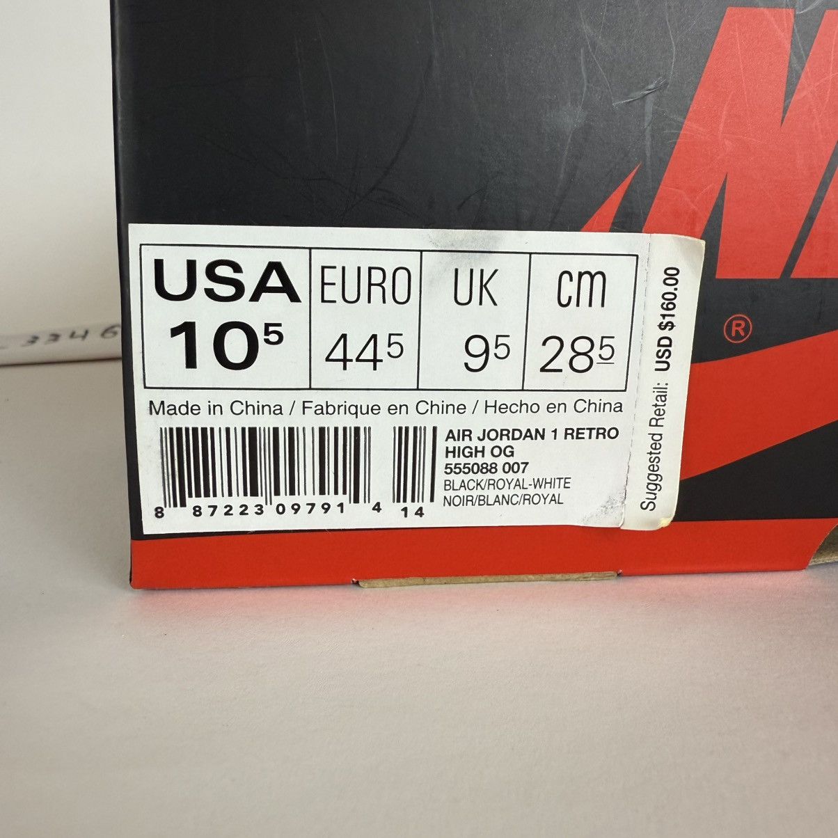 Jordan Brand × Nike Size 10.5-Jordan 1 Royal Blue 2017- NEAR BRAND NEW! Size US 10.5 / EU 43-44 - 16 Thumbnail