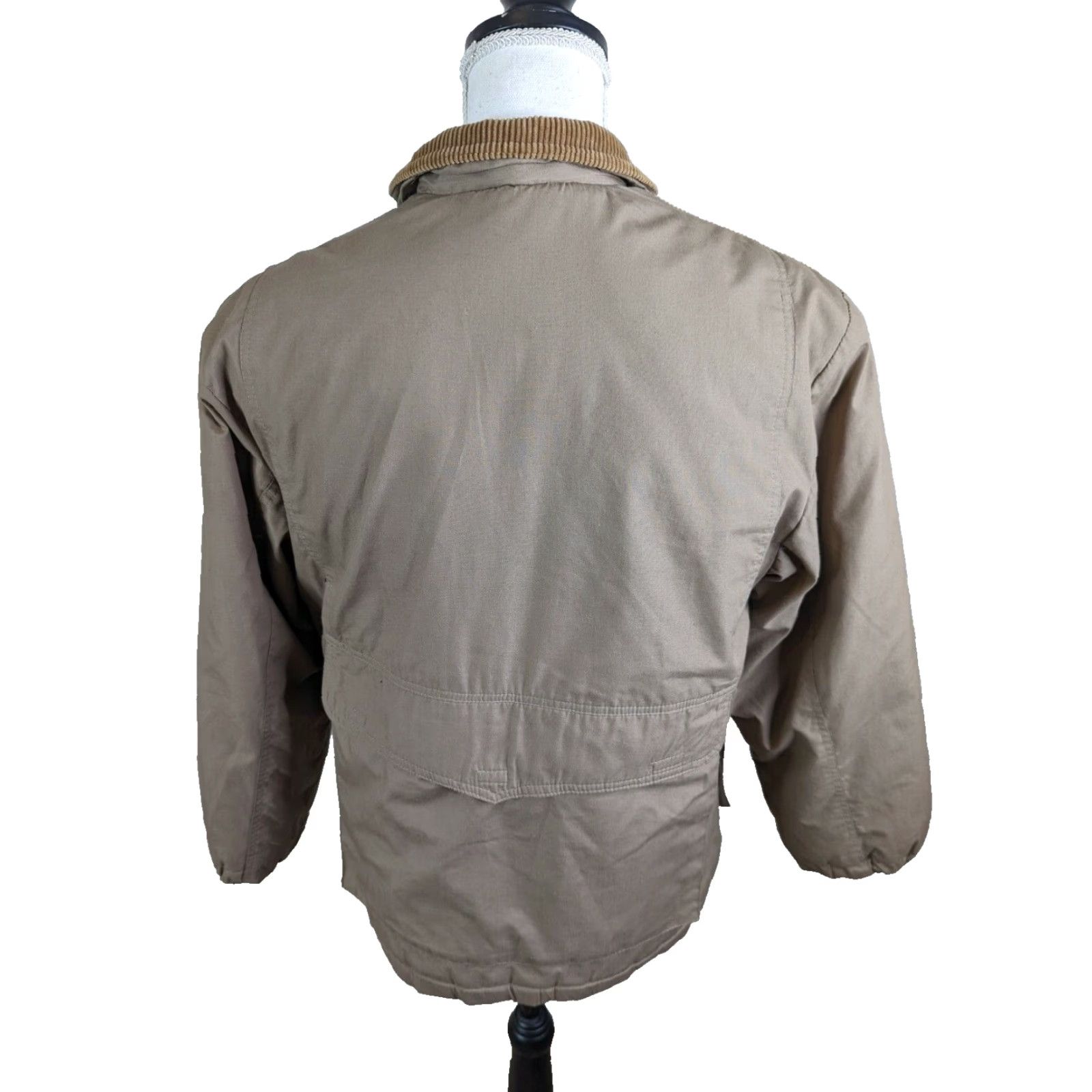 Vintage VINTAGE Mercer Street Express Bomber Jacket Coat Corduroy Trim Beige Women's M Parka Size M / US 6-8 / IT 42-44 - 6 Thumbnail