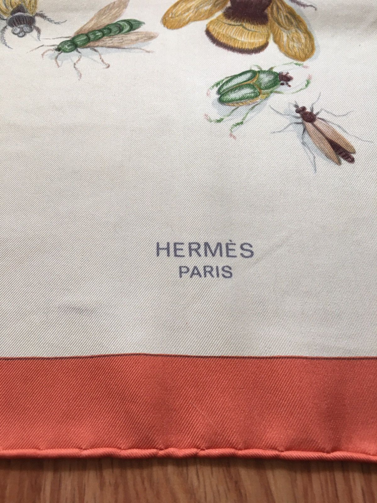 Hermes LES INSECTES HERMES by Hugo Grygkar Vintage Silk Scarf Size ONE SIZE - 4 Thumbnail