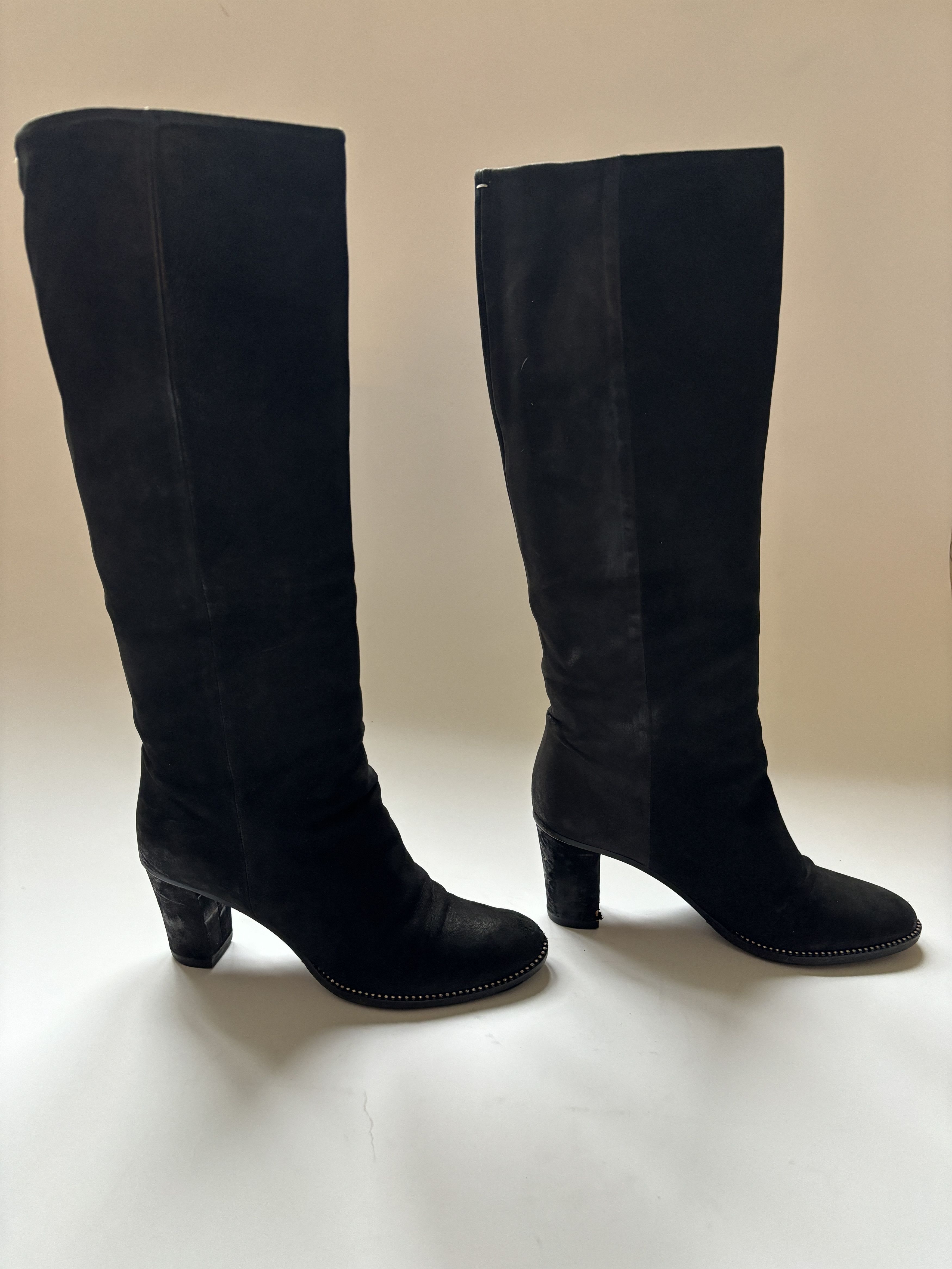 Maison Margiela ⚡️QUICK SALE⚡️Maison Margiela High Leather/Suede Black Boots Size US 8 / IT 38 - 8 Thumbnail