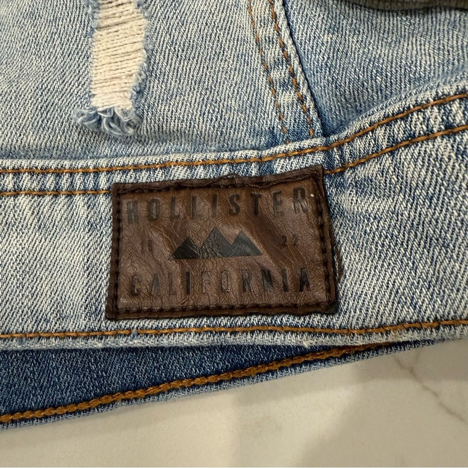 Hollister Hollister Distressed Denim Jersey Hooded Jacket Womens Small Size S / US 4 / IT 40 - 8 Thumbnail