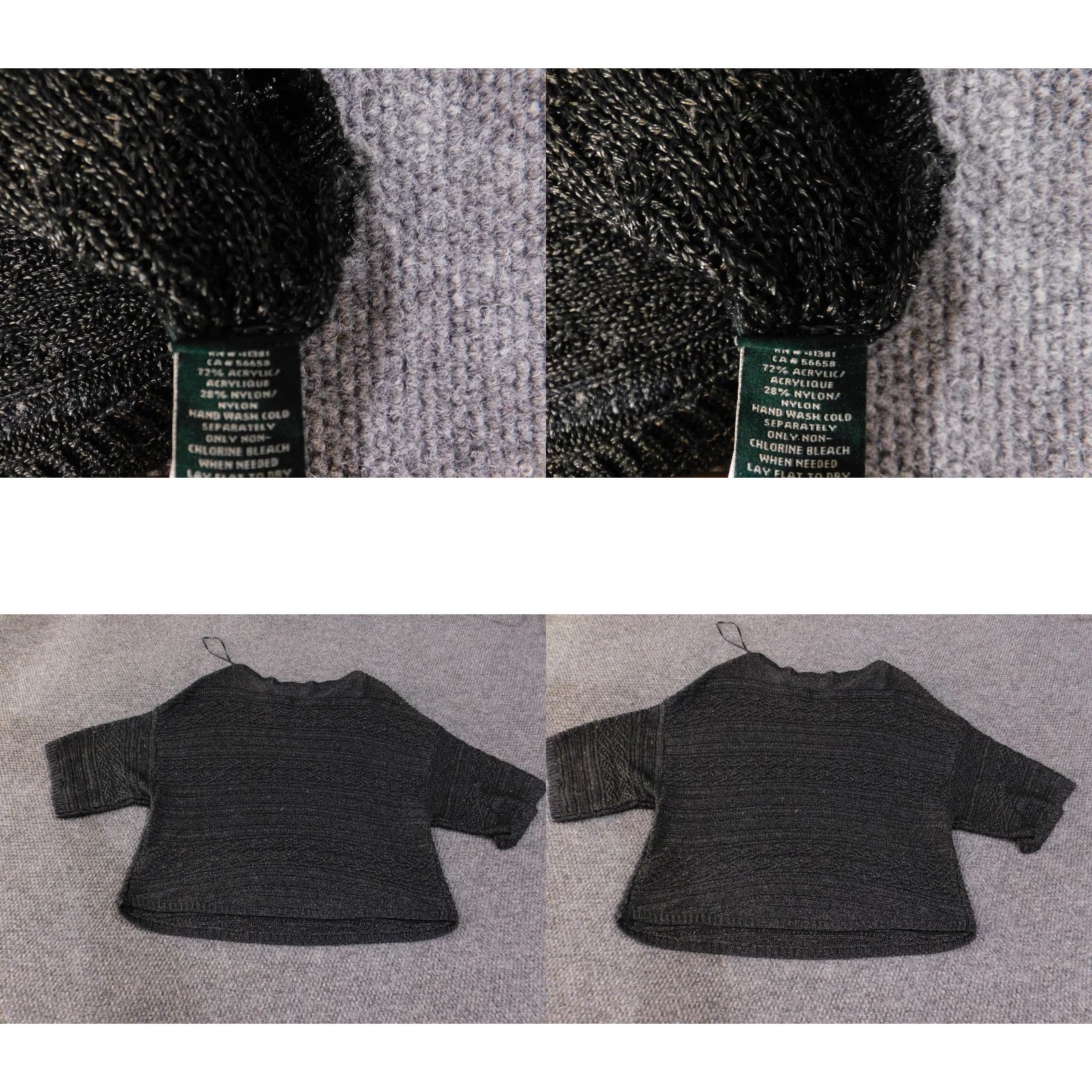 Ralph Lauren Lauren Ralph Lauren Sweater Womens Medium Black Knit Short Sleeve Pullover Top Size M / US 6-8 / IT 42-44 - 8 Thumbnail
