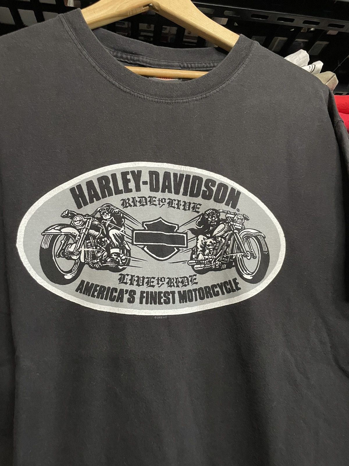 Harley Davidson × Vintage Vintage Y2K Harley Davidson Tshirt Size US L / EU 52-54 / 3 - 2 Thumbnail