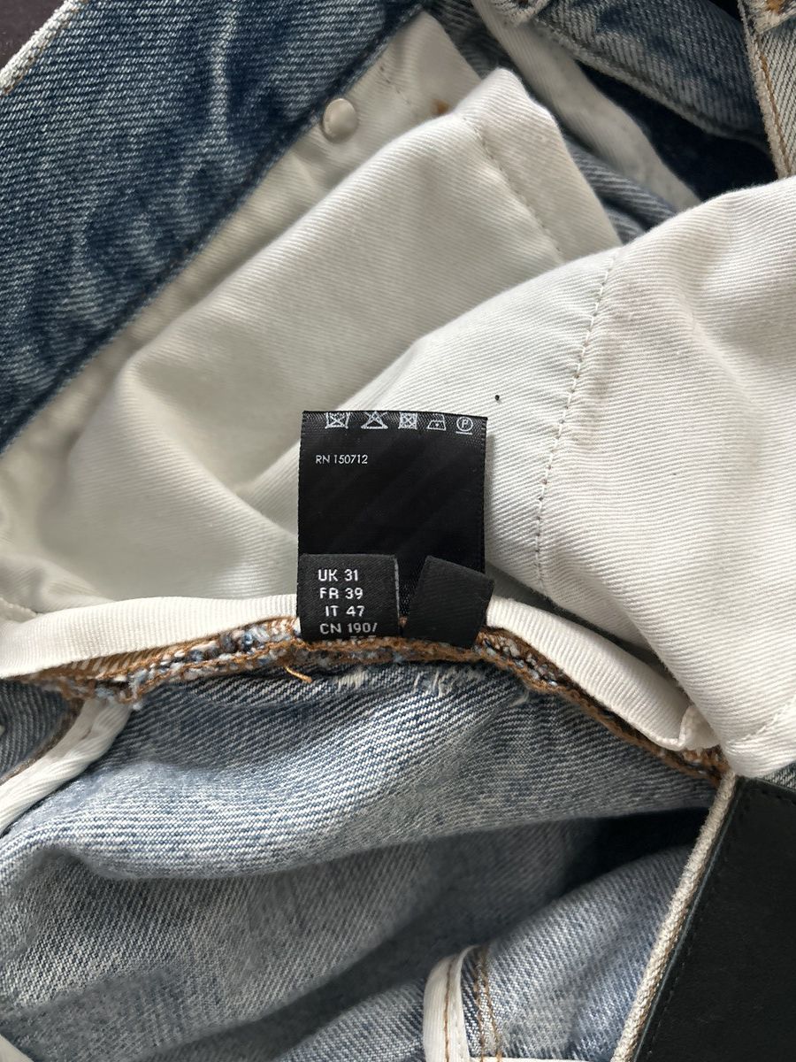 Amiri Amiri Logo Straight Jean Stone Indigo size 31 custom fitted Size US 31 - 8 Thumbnail