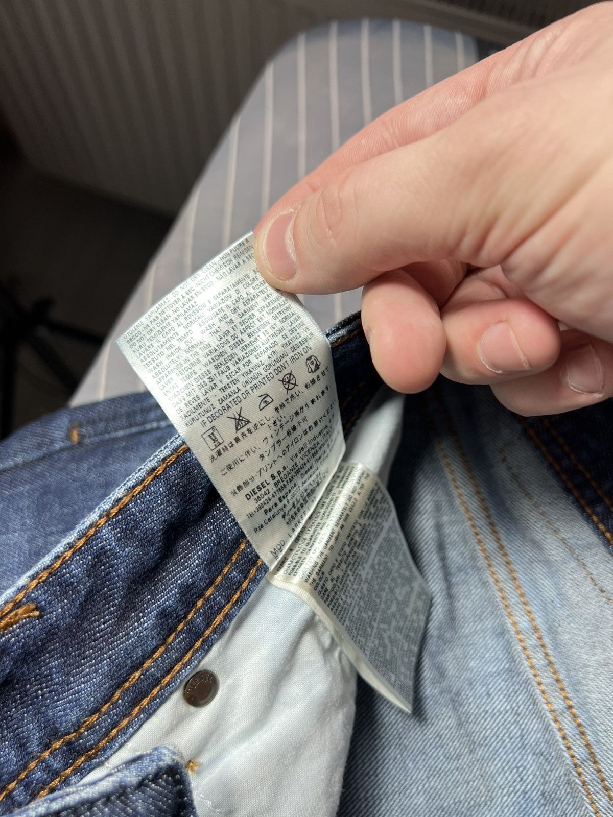 Diesel 🔥 Diesel Larkee Jeans W34 Regular Straight Fit Vintage Denim Size US 34 / EU 50 - 17 Thumbnail