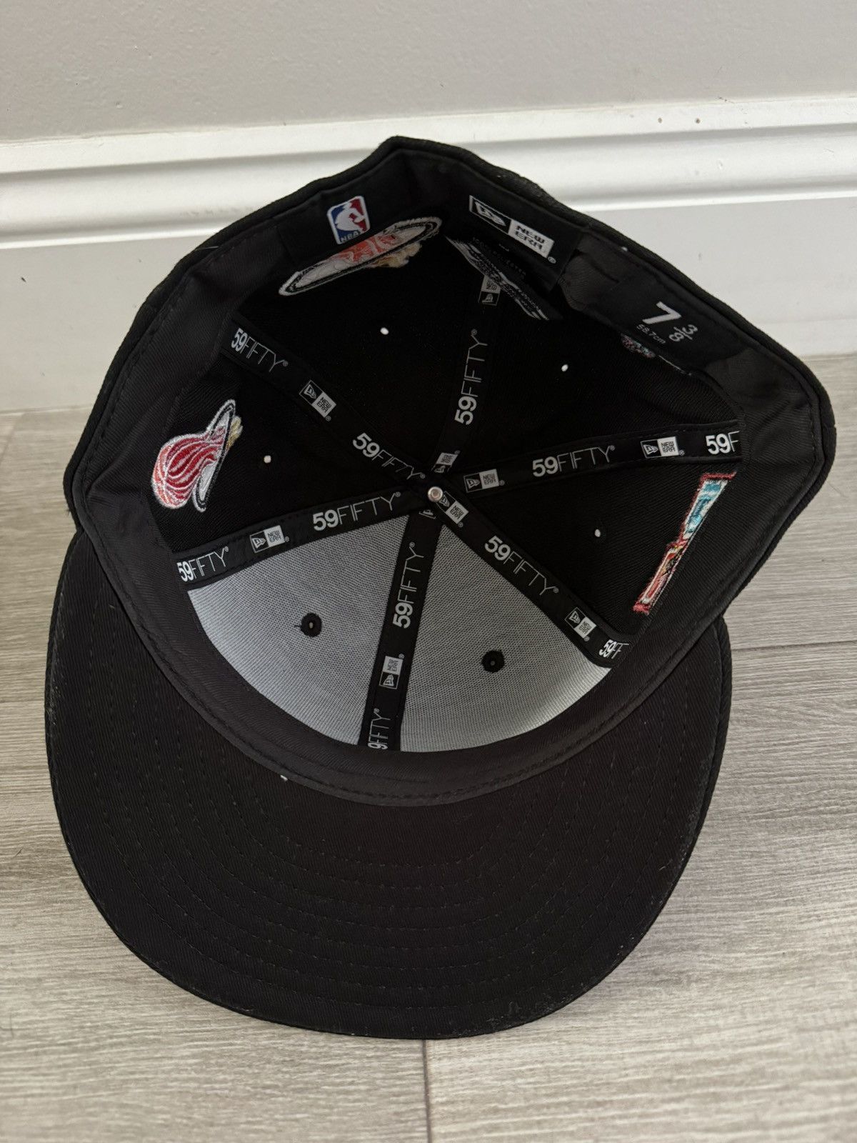 New Era Miami Heat New Era Mashup Vol. 2 Ball & Flame Fitted 7 3/8 Size ONE SIZE - 7 Thumbnail