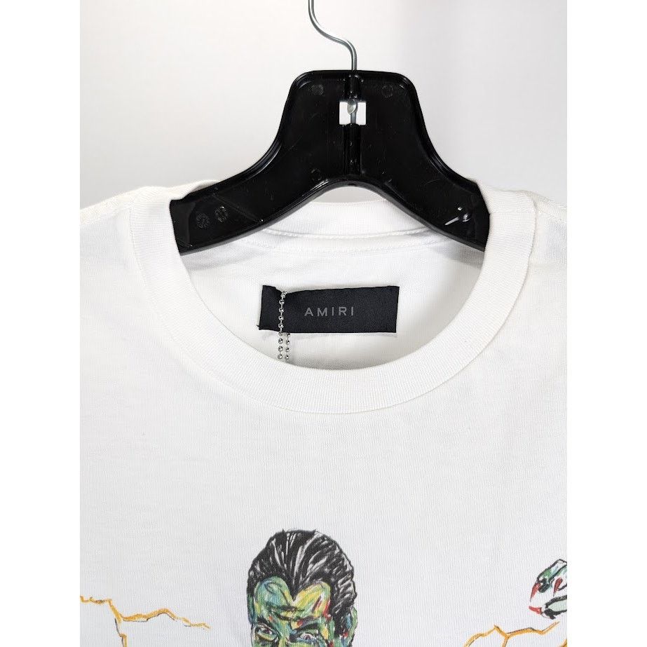 Amiri o1rshd1 Wes Lang Blood 38" Tee Shirt in White Size US S / EU 44-46 / 1 - 3 Thumbnail