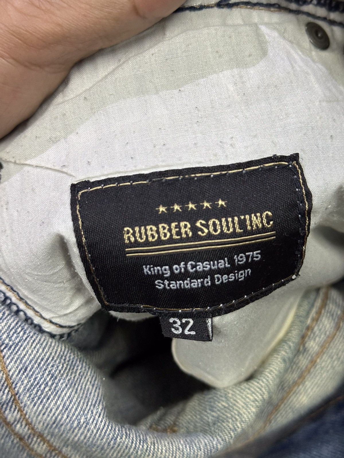 If Six Was Nine 💥Distress Denim💥 Rubber Soul'inc Distress Denime💥 Size US 30 / EU 46 - 5 Thumbnail