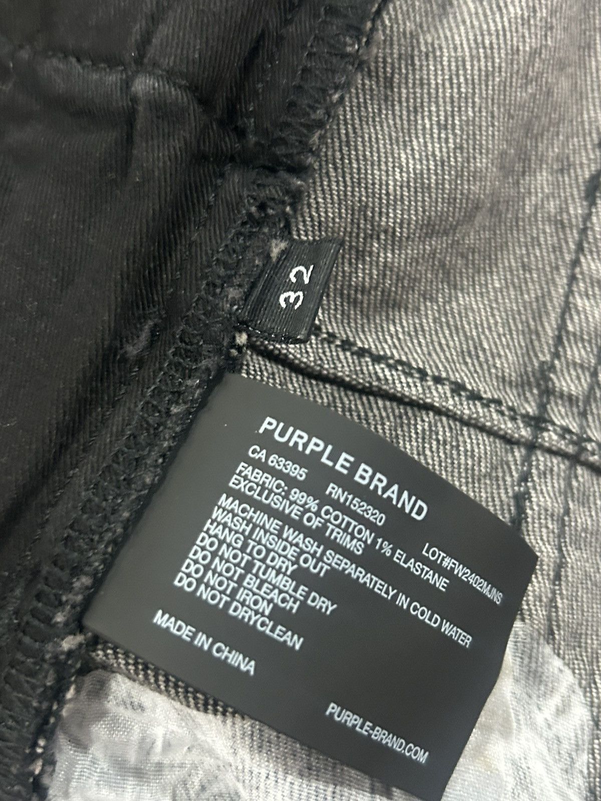 Purple Brand Purple Brand P001 “Embossed Monogram” Skinny Jeans Size 32 Size US 32 / EU 48 - 25 Thumbnail