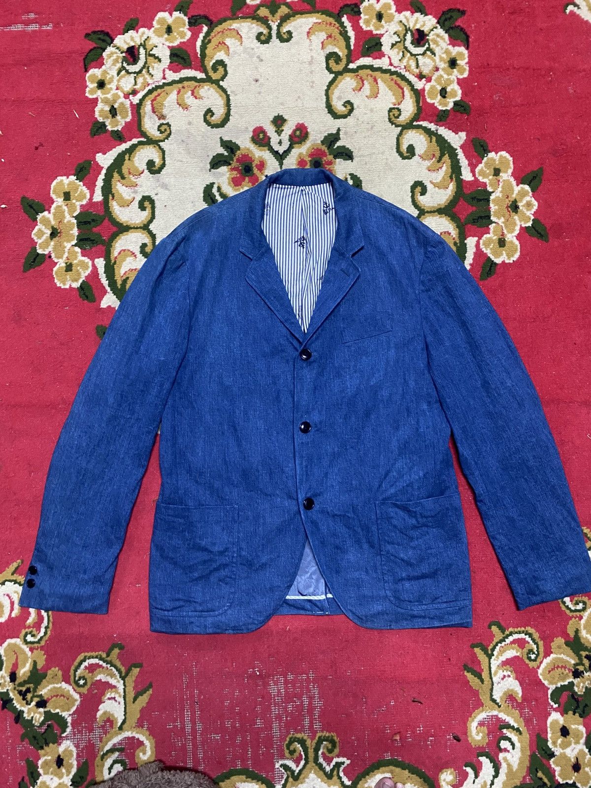 Blue Blue Japan Blue Blue Japan Indigo Blazer - Made in Japan - Seilin & Co. Size 42R - 1 Thumbnail
