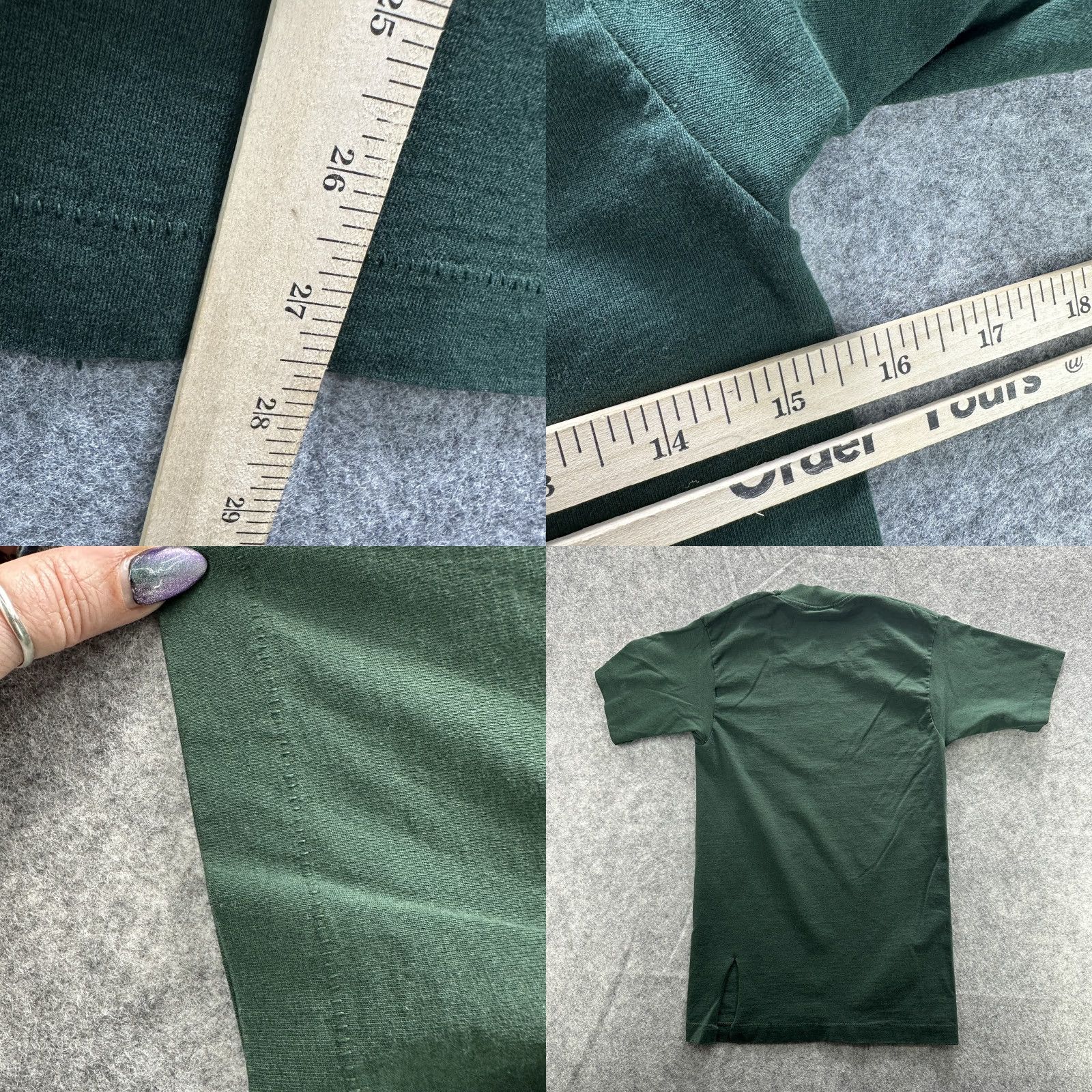 Fruit Of The Loom VINTAGE Princess Shirt Womens Small Green Crown Graphic Fruit of the Loom 90s SS READ Size S / US 4 / IT 40 - 8 Thumbnail