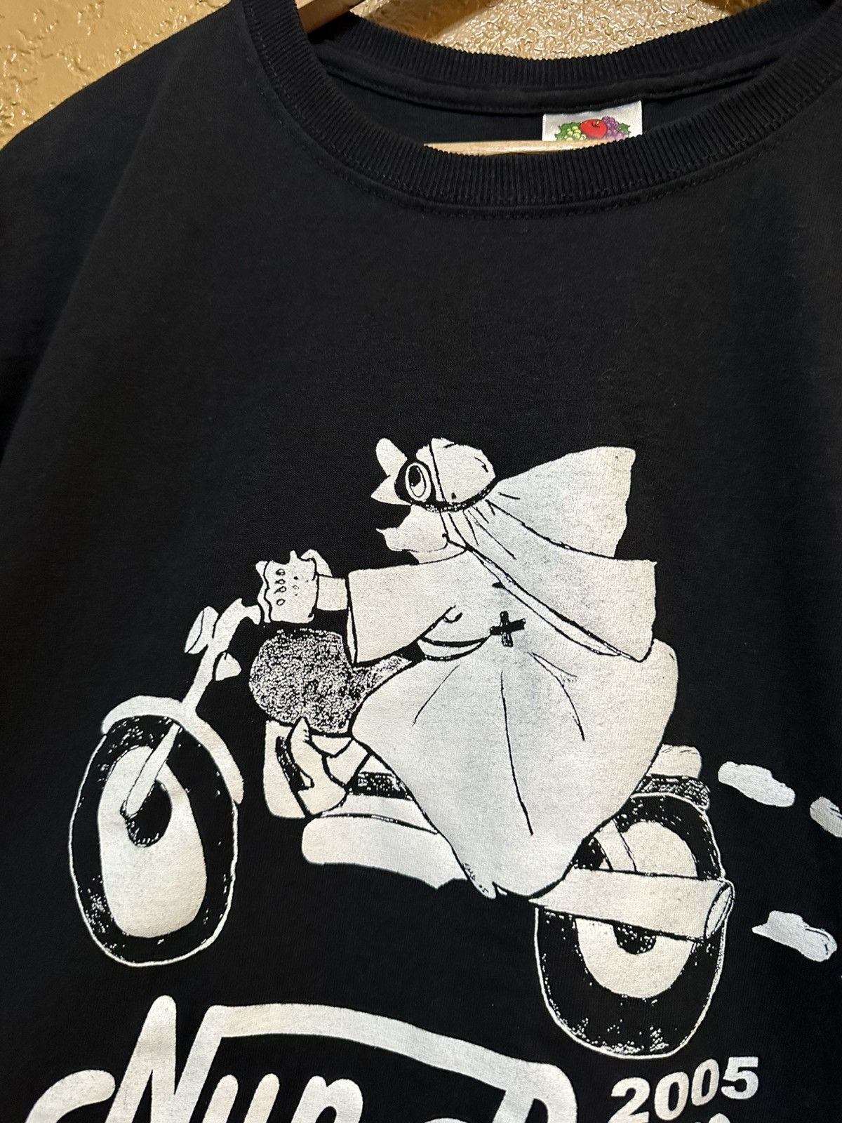 4GSELLER vintage Nun Run motorcycle rally tee shirt choppers Size US XL / EU 56 / 4 - 1 Thumbnail